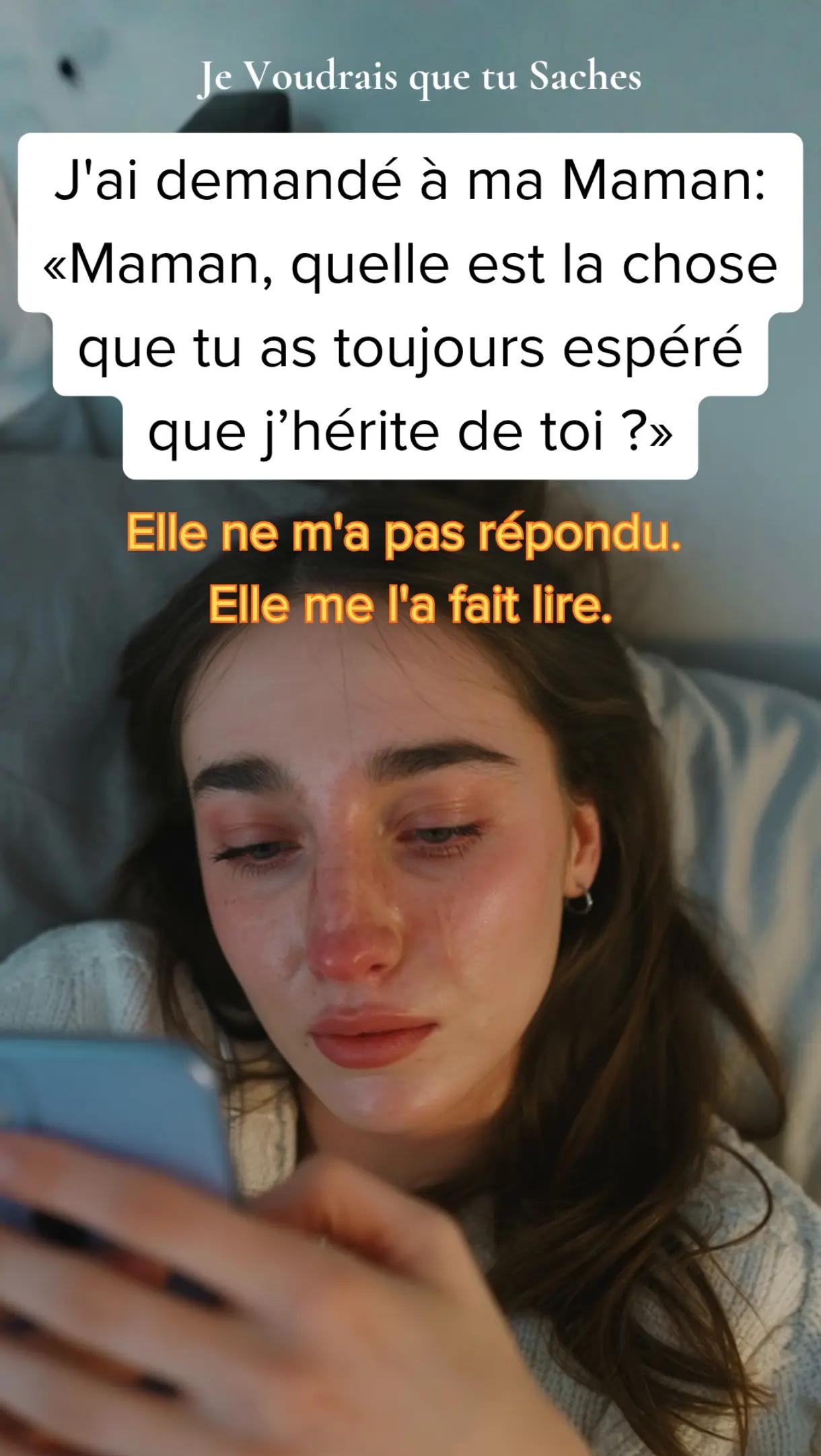 @Je Voudrais Que Tu Saches