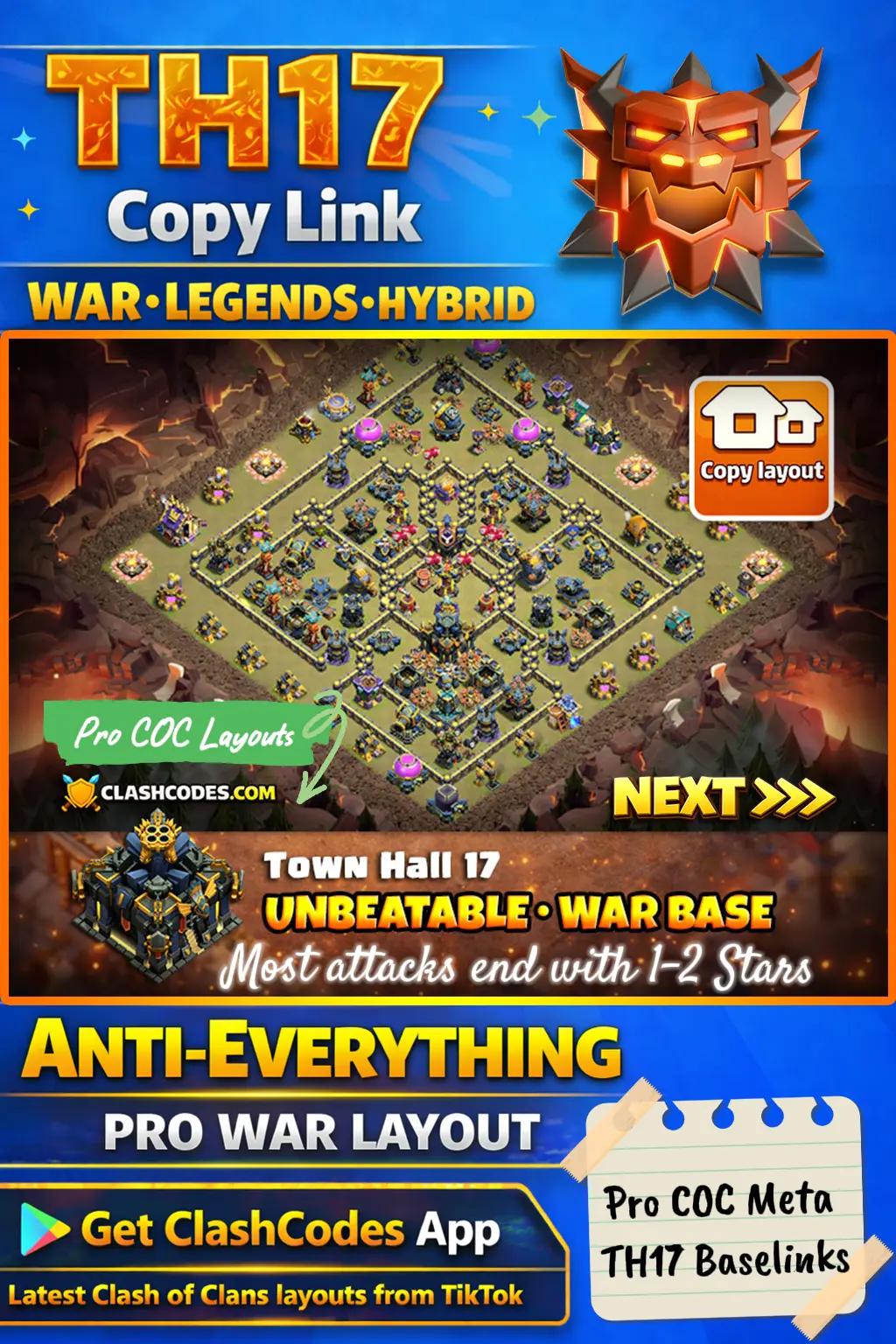 @Clashcodes COC Baselayouts