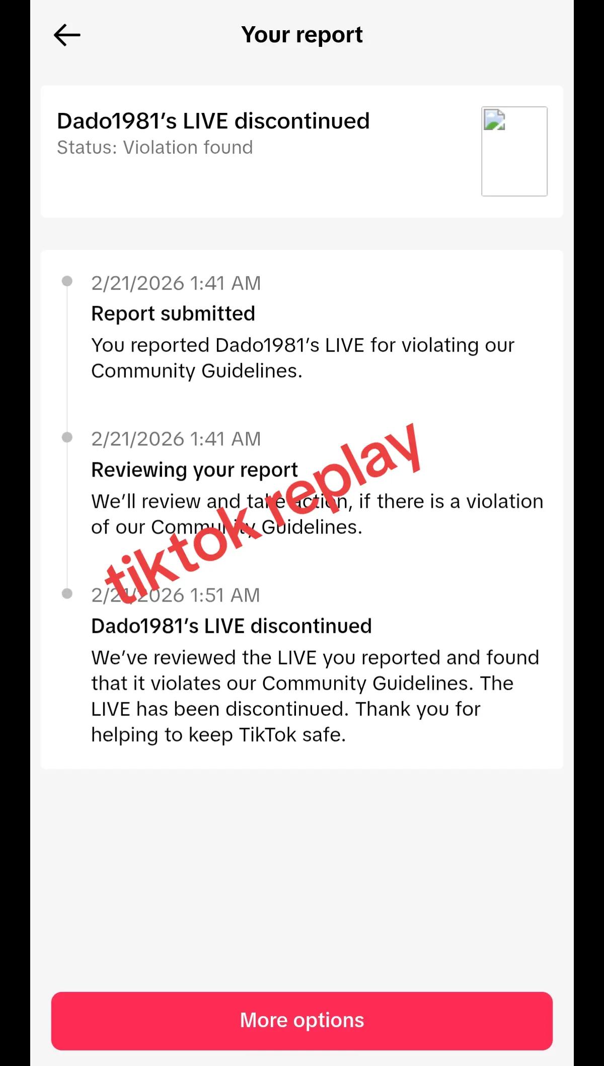 @๐๐๐tiktok replay ๐๐๐ ban