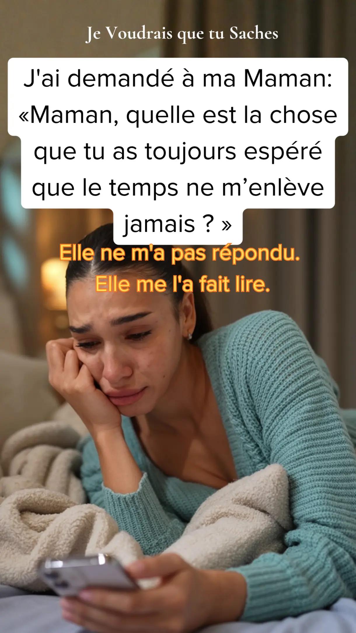@Je Voudrais Que Tu Saches