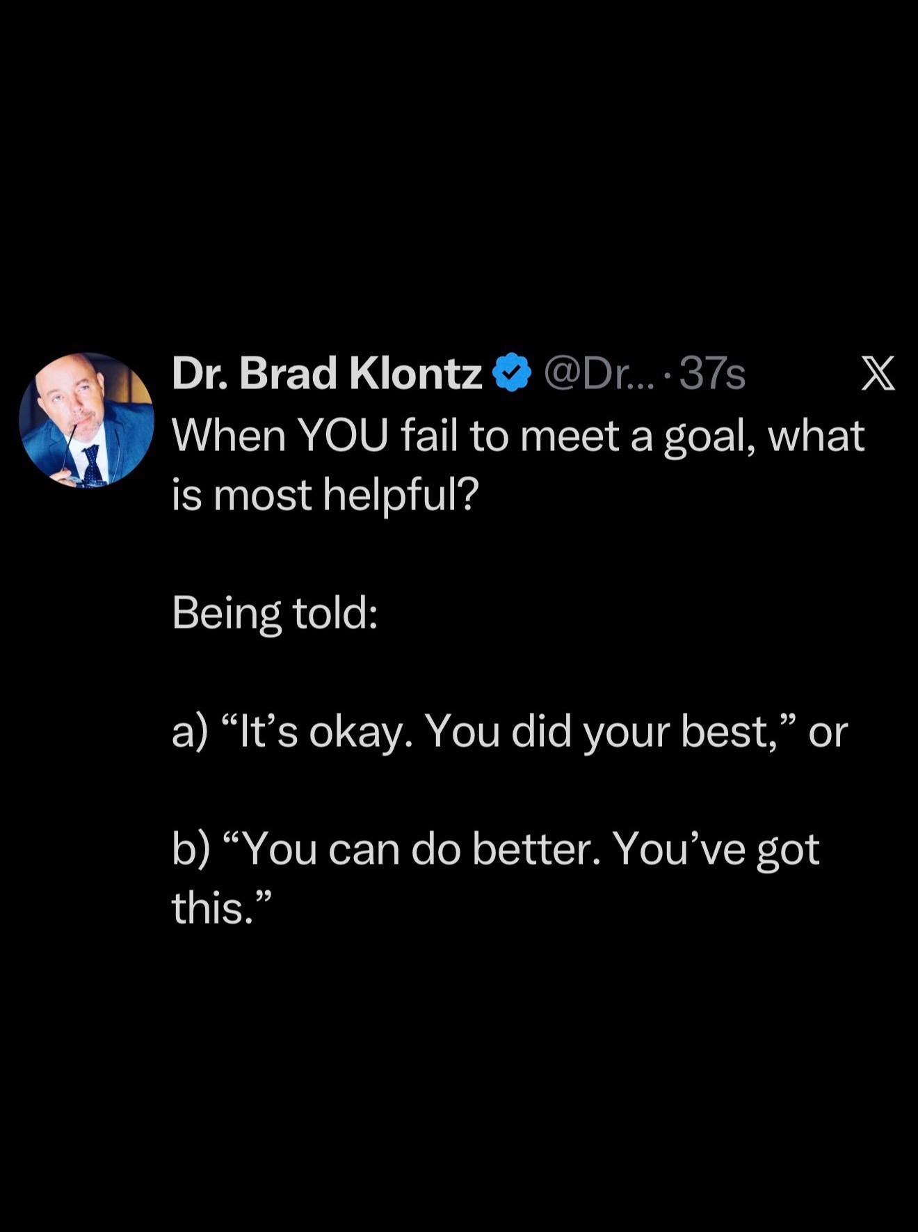 @Dr. Brad Klontz
