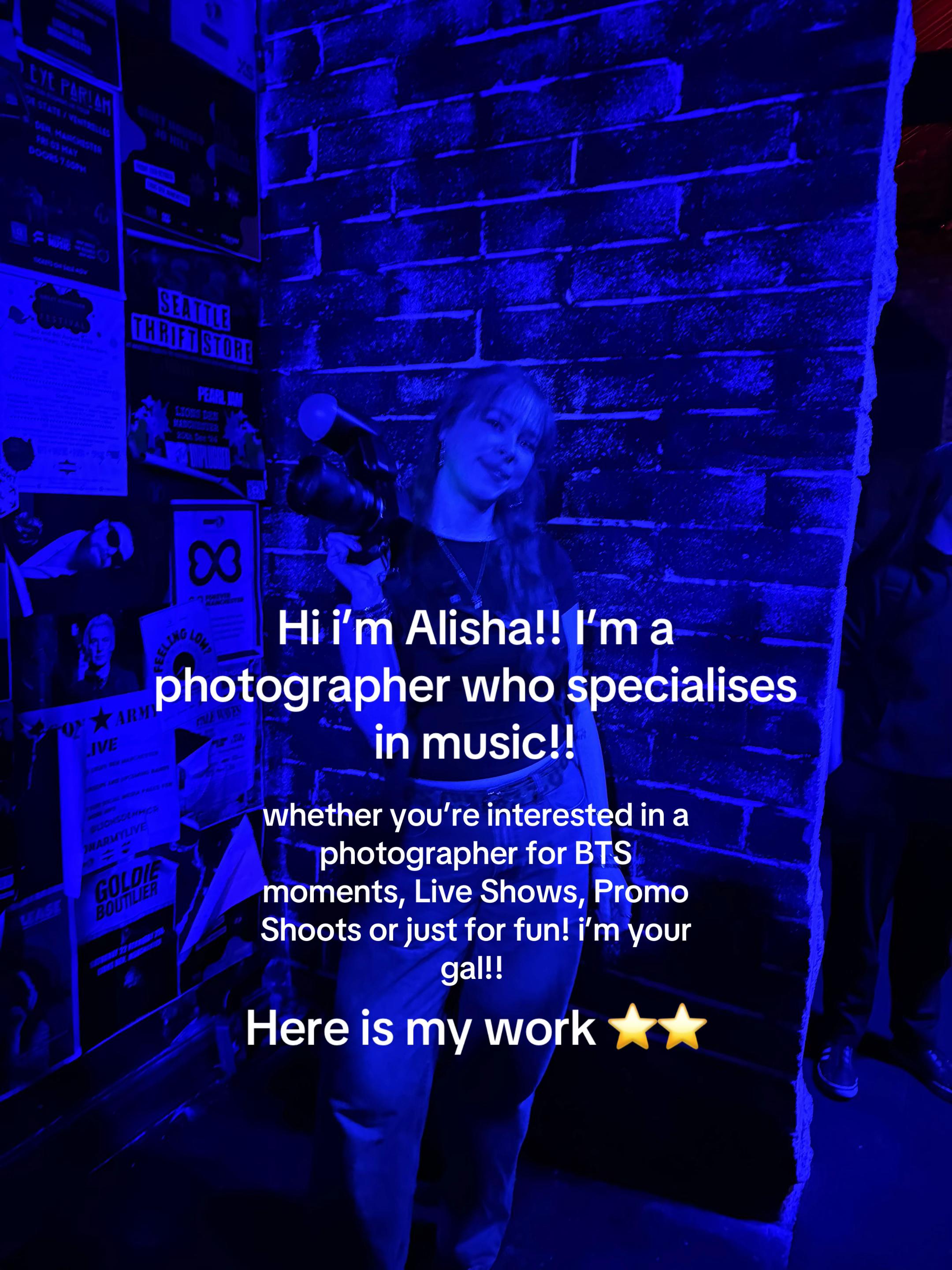@ALISHA⭐️UK Music Photographer