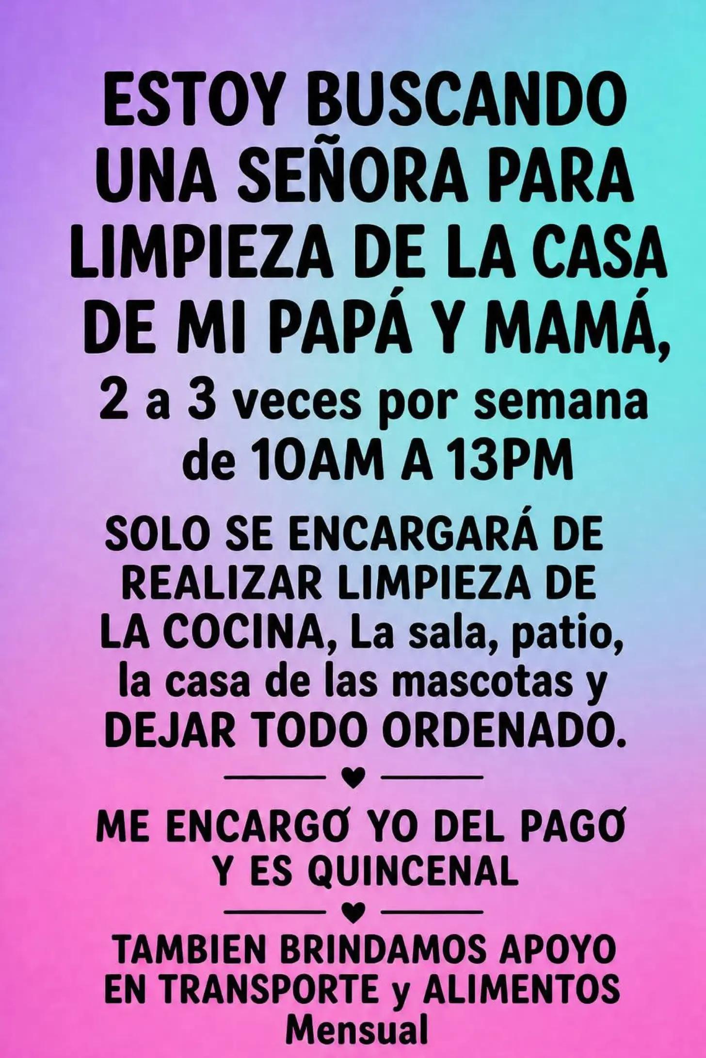 @trabajo si hay✅️