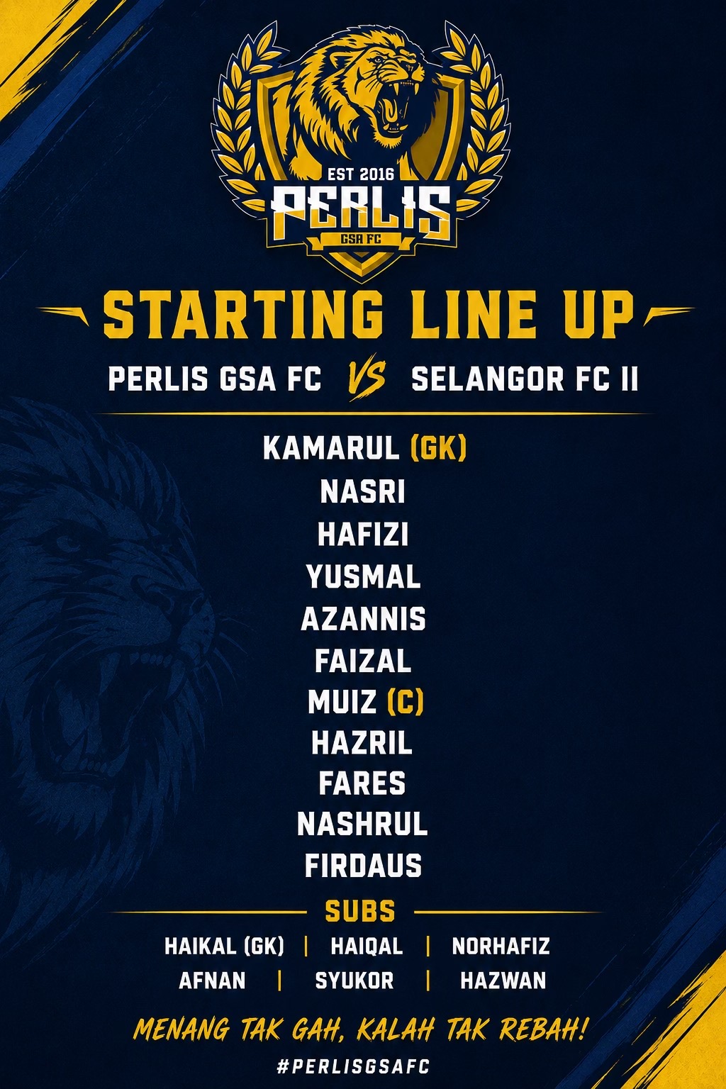 @PERLIS GSA FC