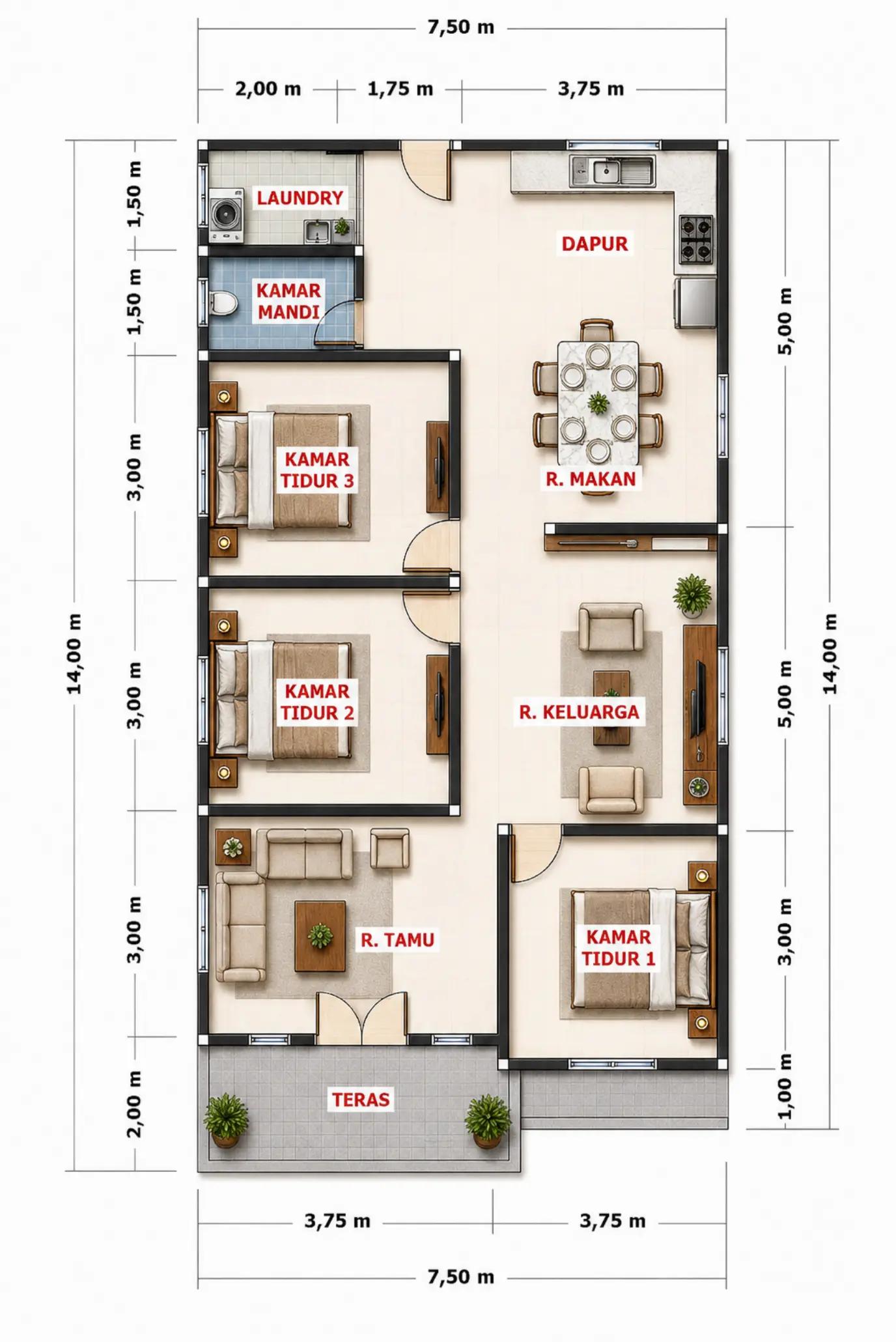 @DESAIN RUMAH LISTANTO ARCH
