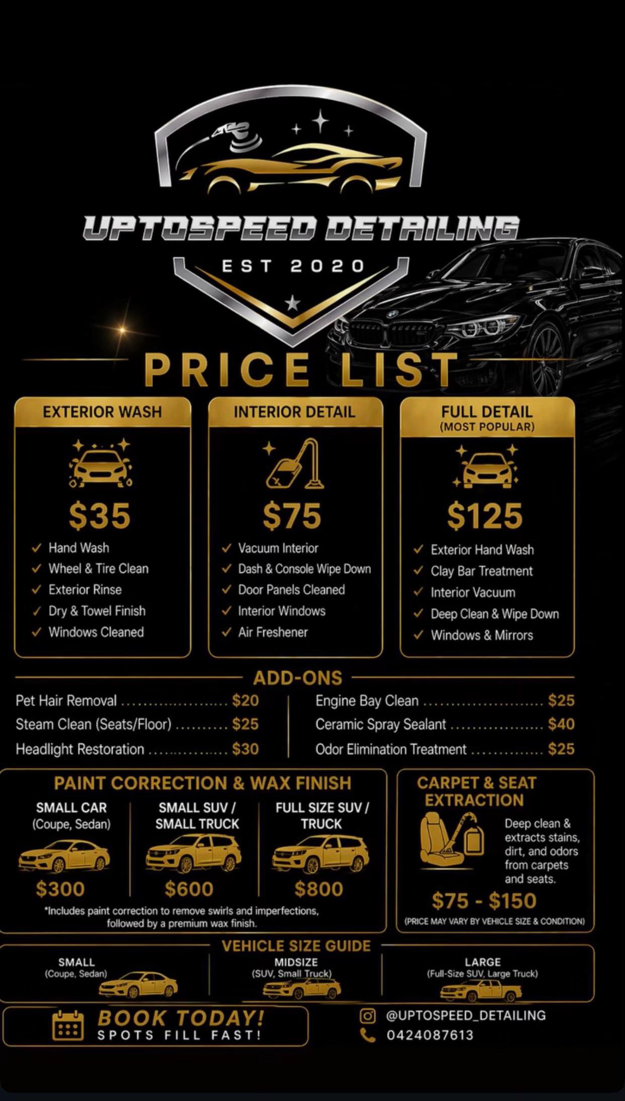 @uptospeed detailing
