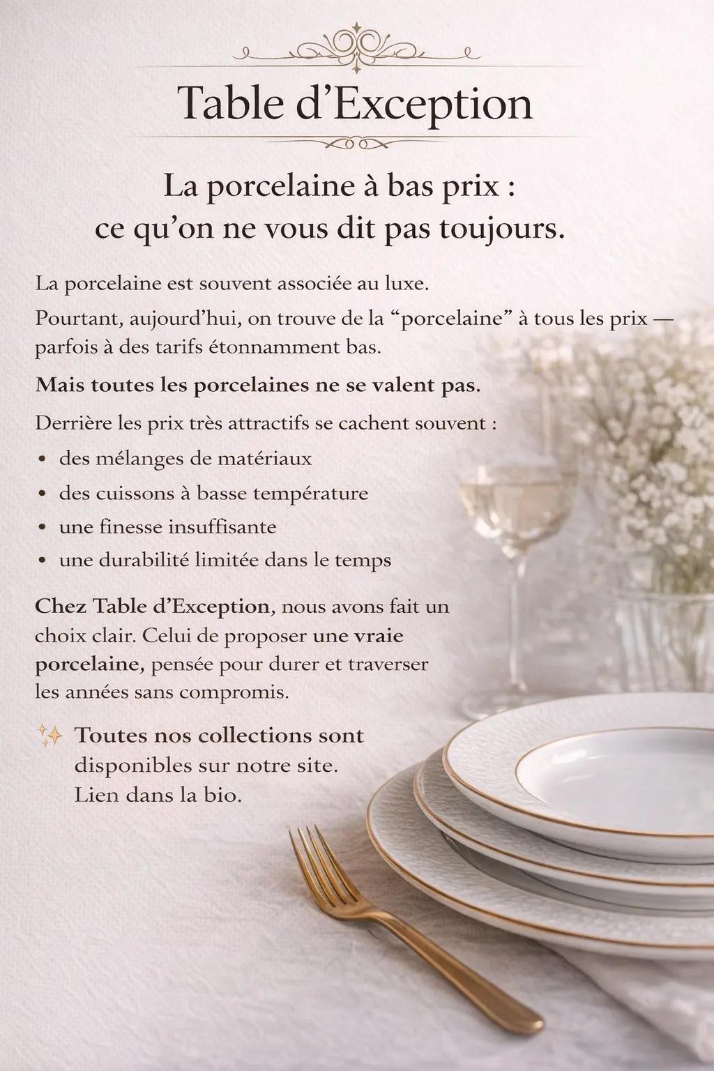 @Table d'exception