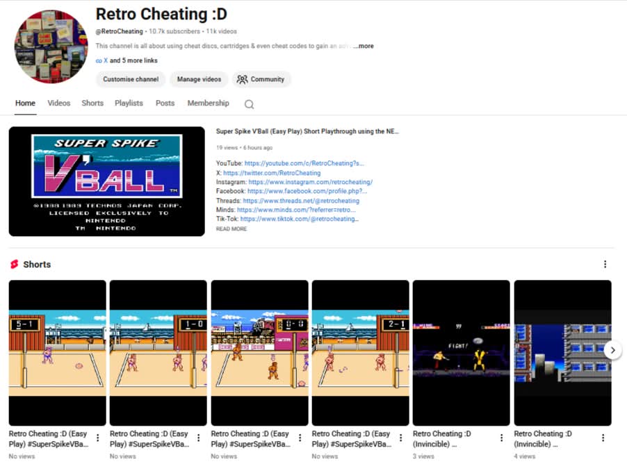 @Retro Cheating