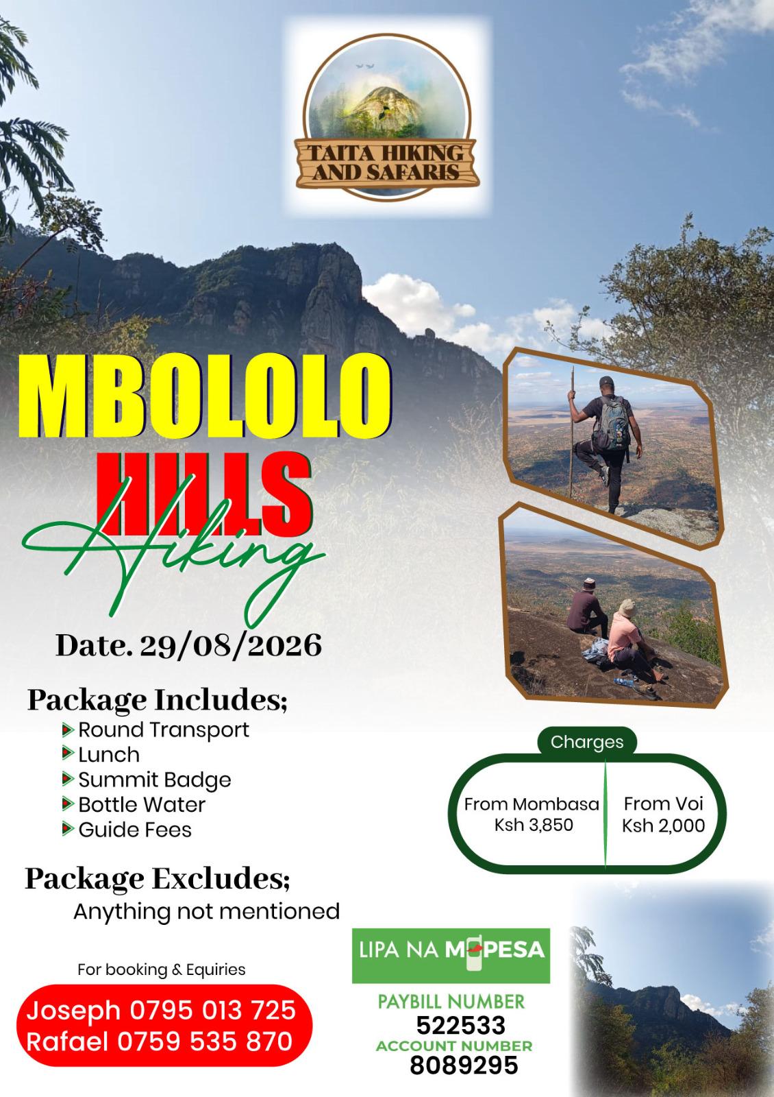 @Taita Hiking And Safari's