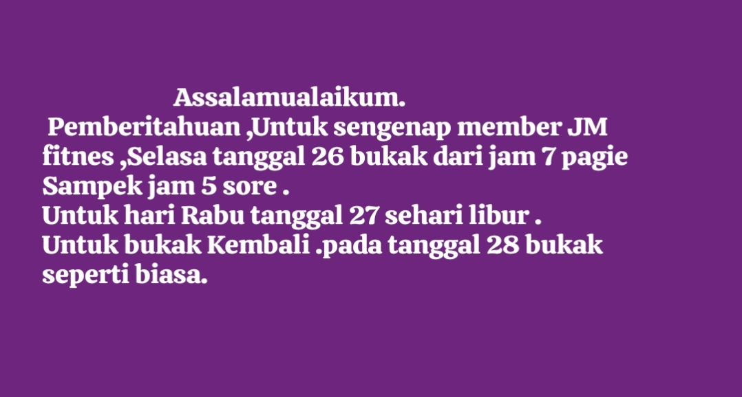 @JM FITNES KAPAS MADYA