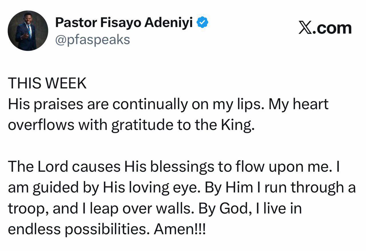 @Rev Fisayo Adeniyi