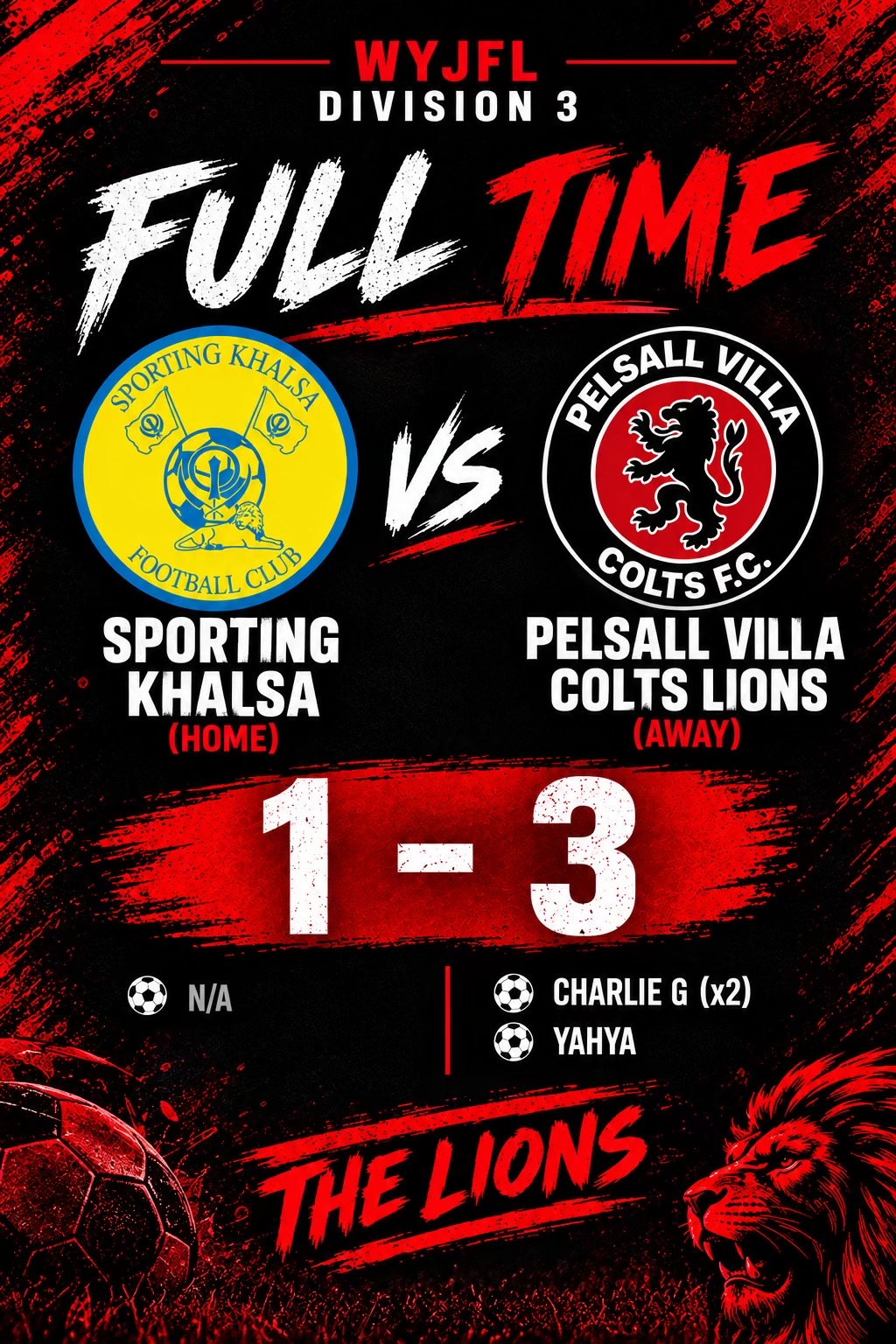 @Pelsall villa colts lions u15