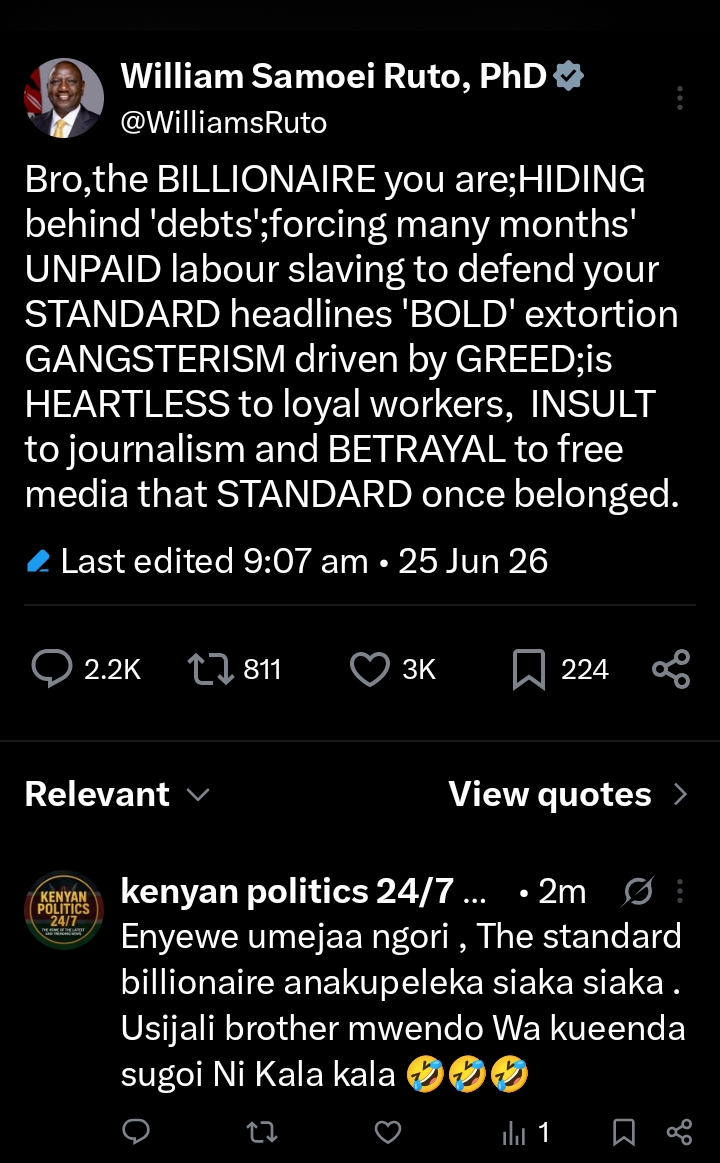 @Kenyan politics 24/7