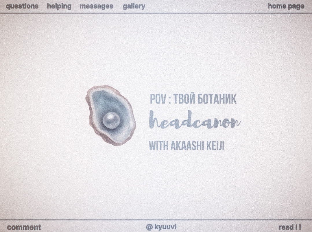 @kyuuvi | headcanons 𓇼