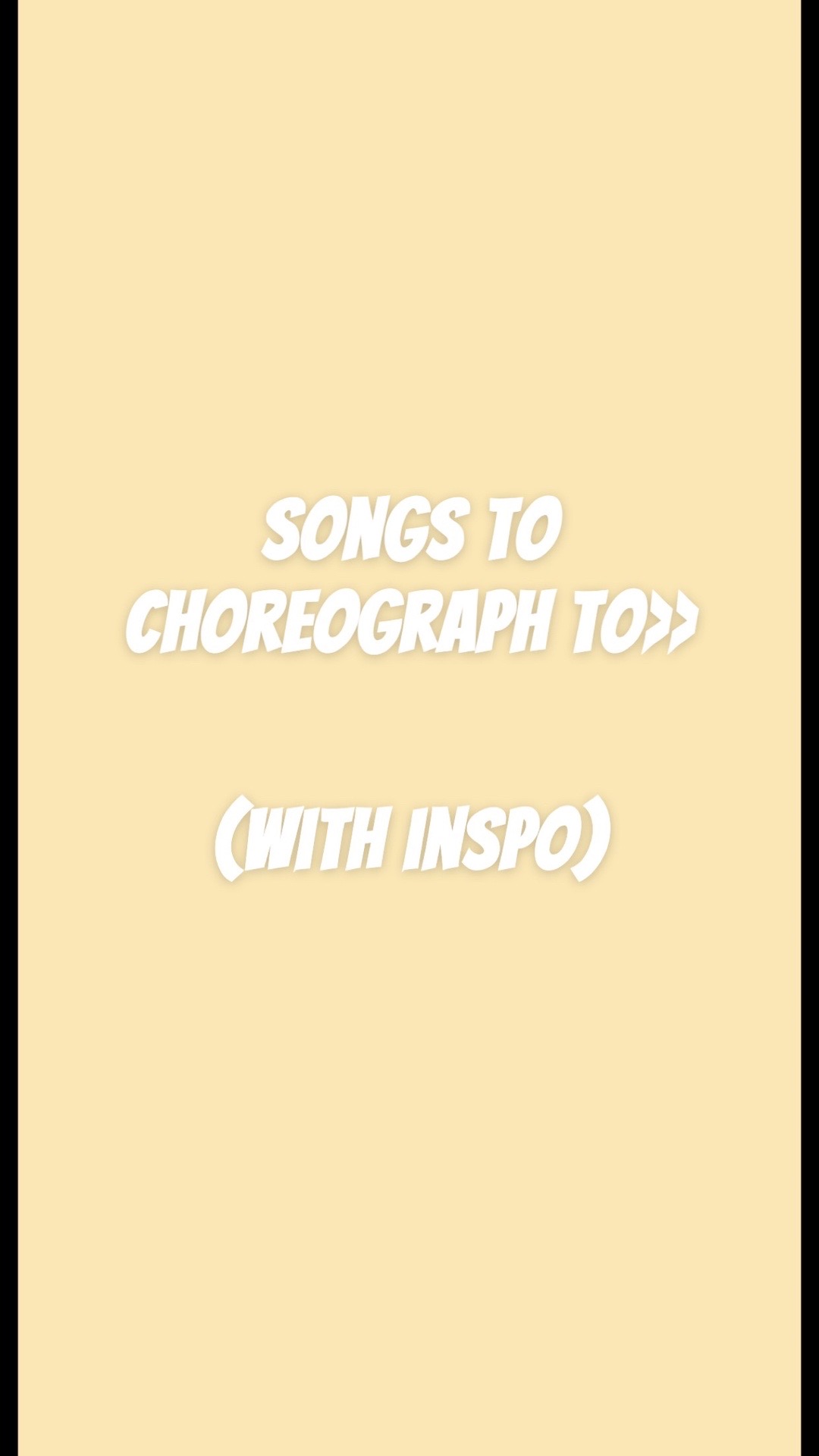 @dance ideas!