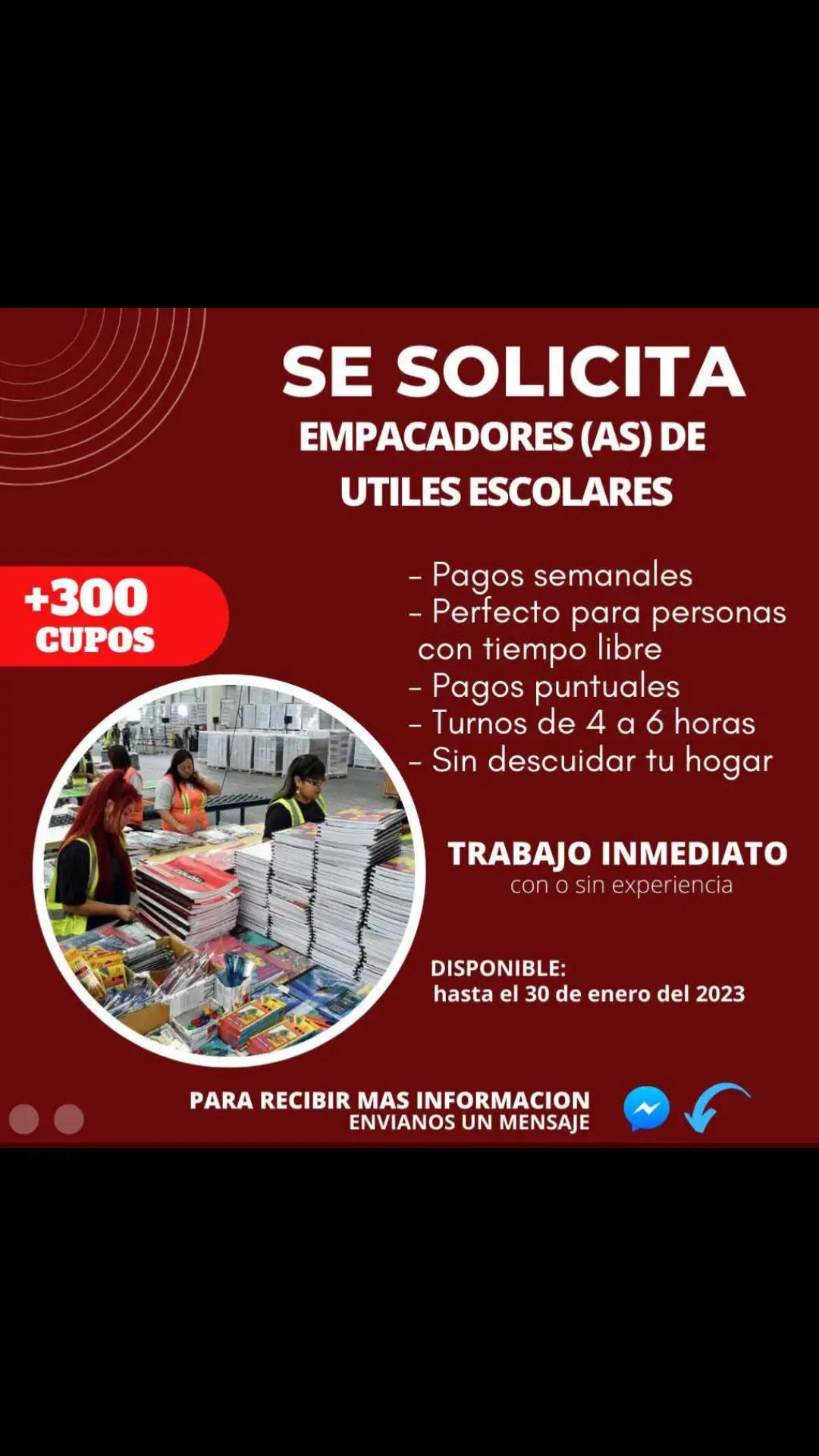 @trabajo si hay✅️