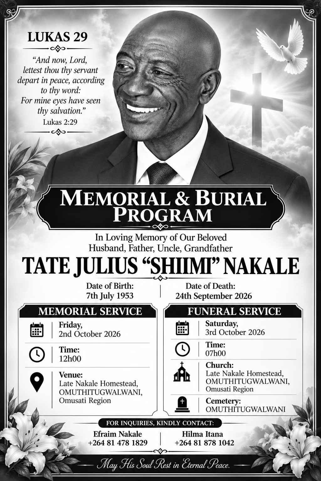 @Saddam Amushelelo
