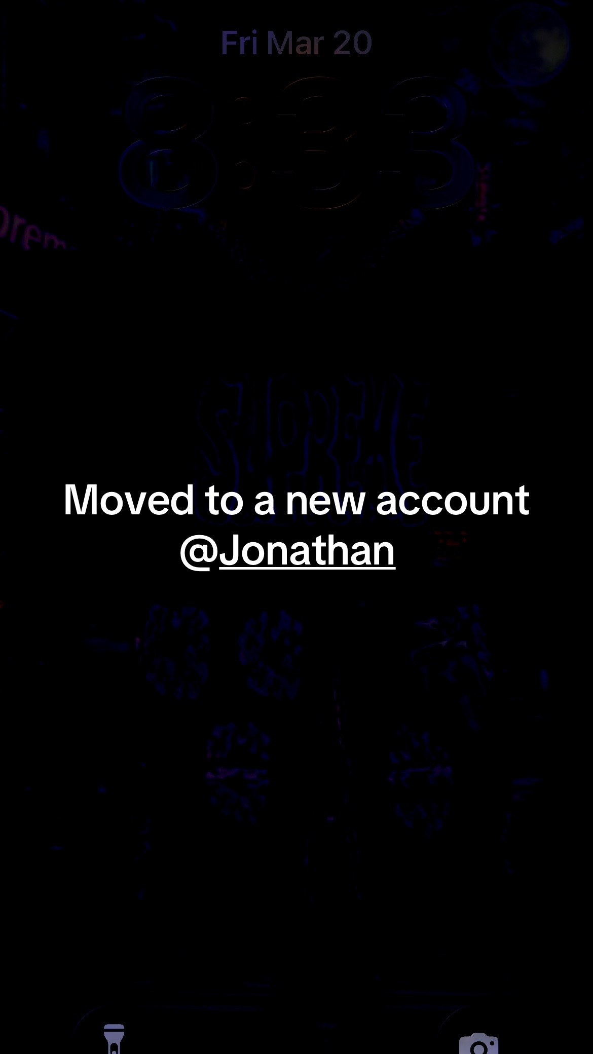 @Moved to a new account