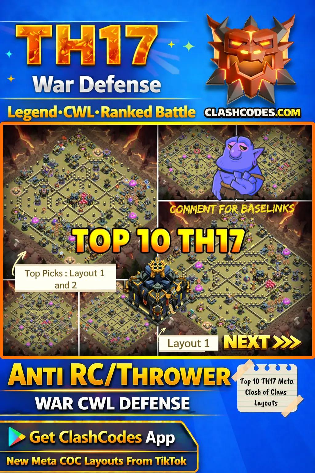 @Clashcodes COC Baselayouts