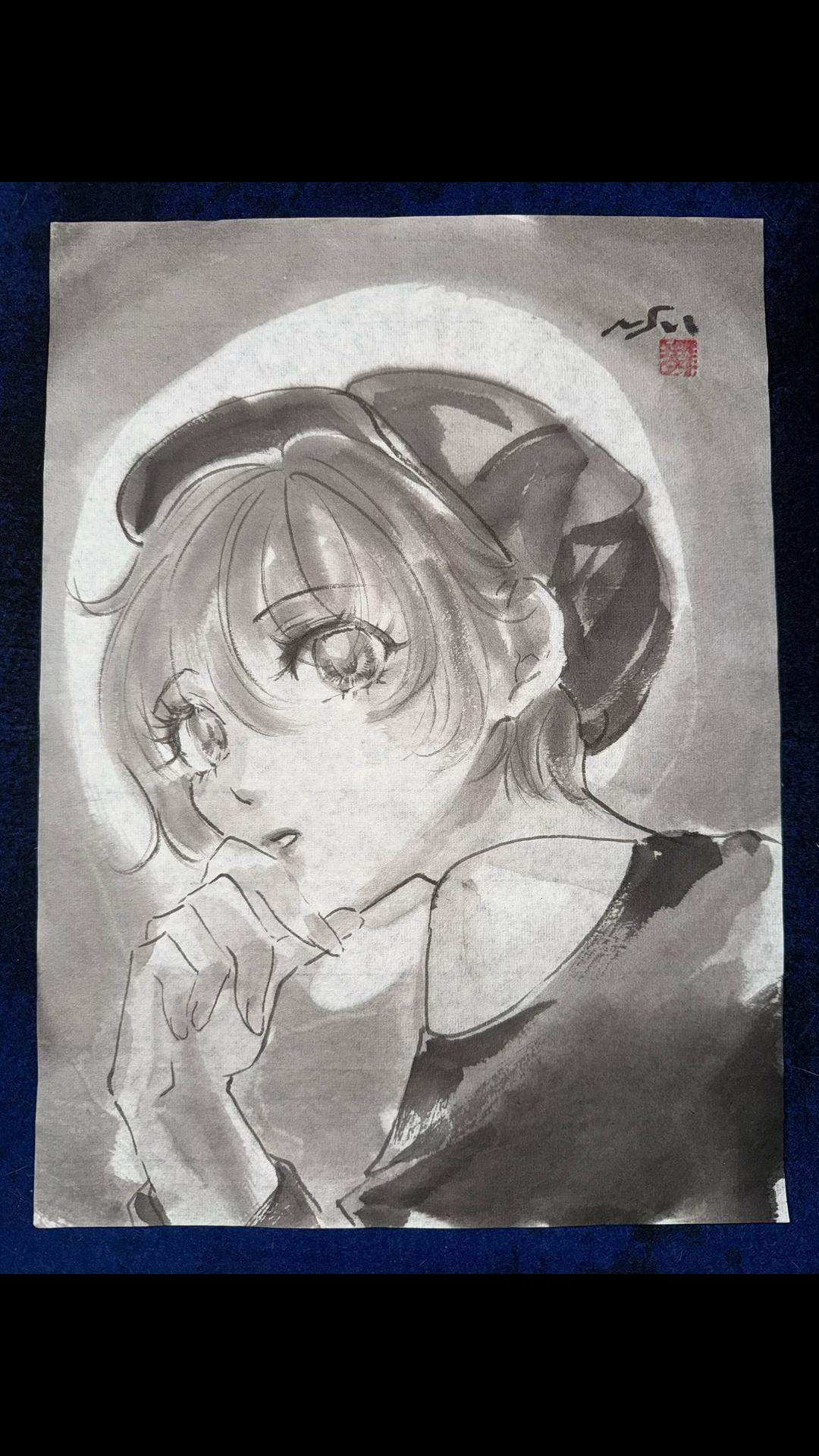 @まさい【うーちゃんちの墨絵画家】
