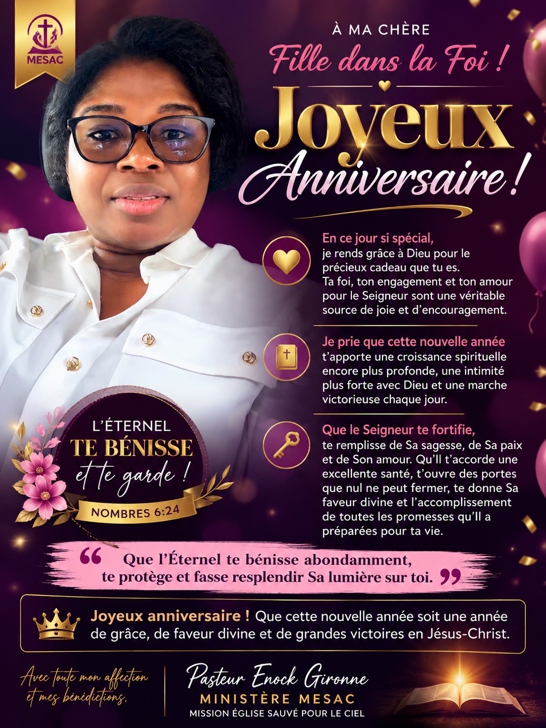 @Pasteur Enock Ministère MESAC