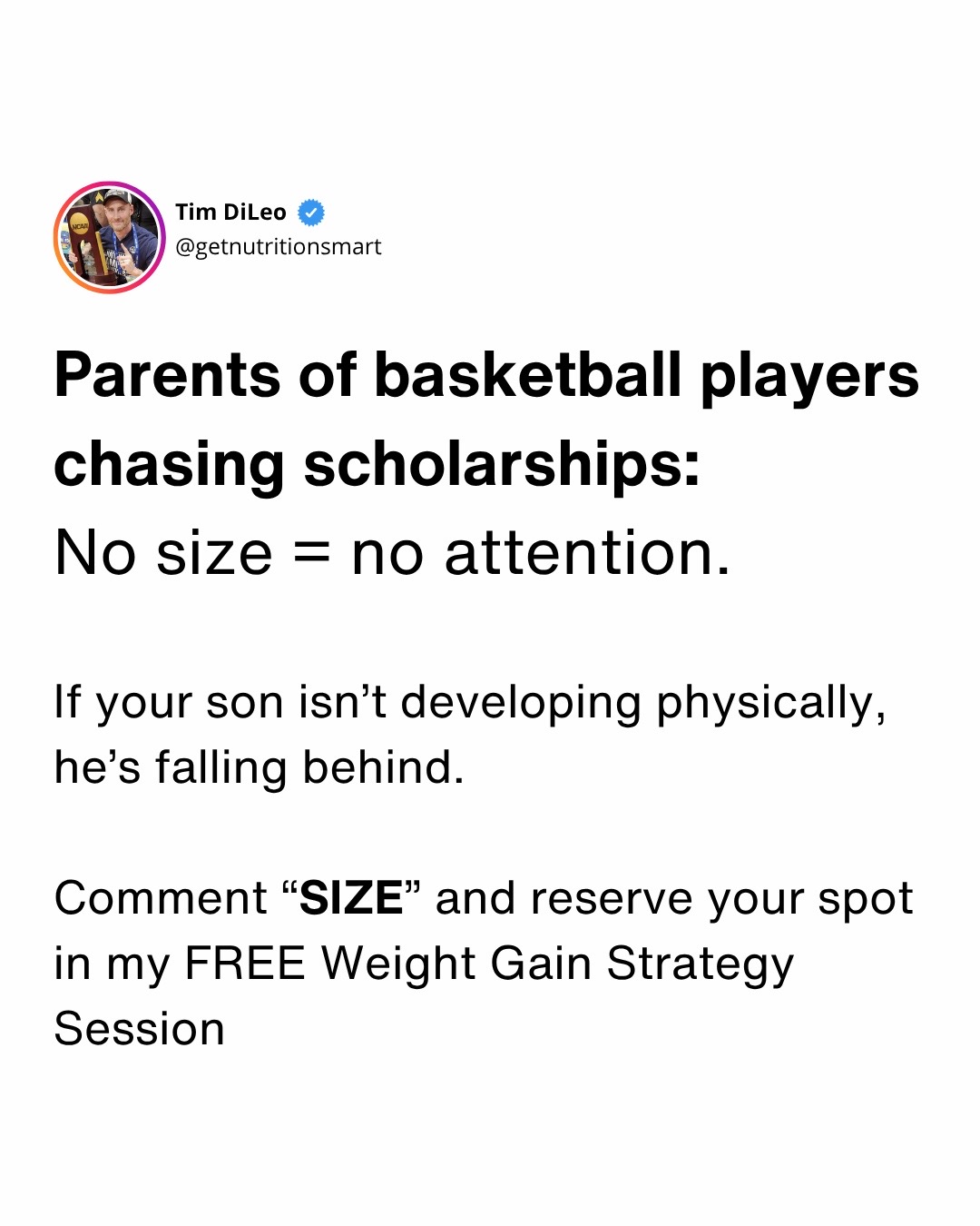 @Coach Tim DiLeo