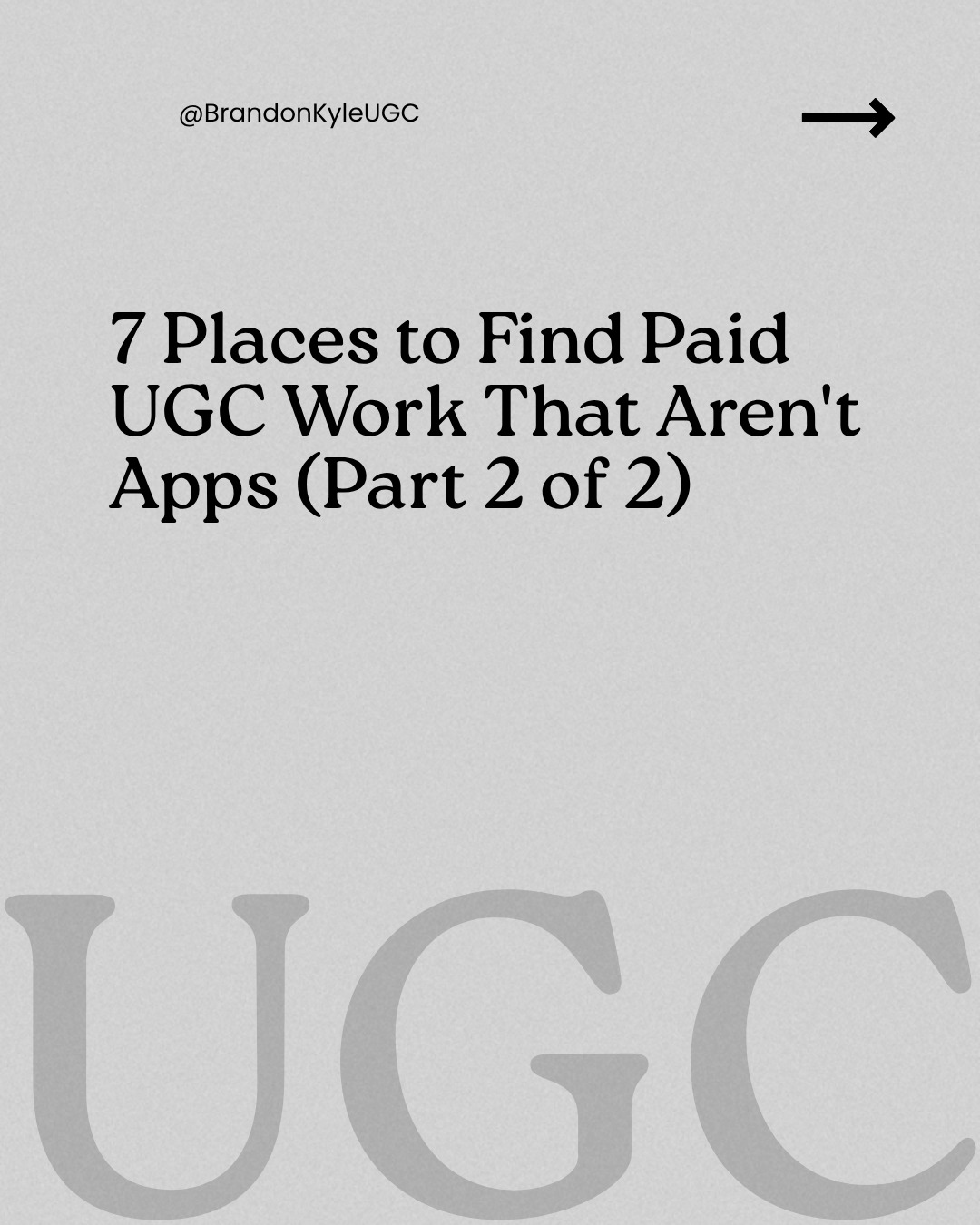 @Brandon - UGC Content Creator