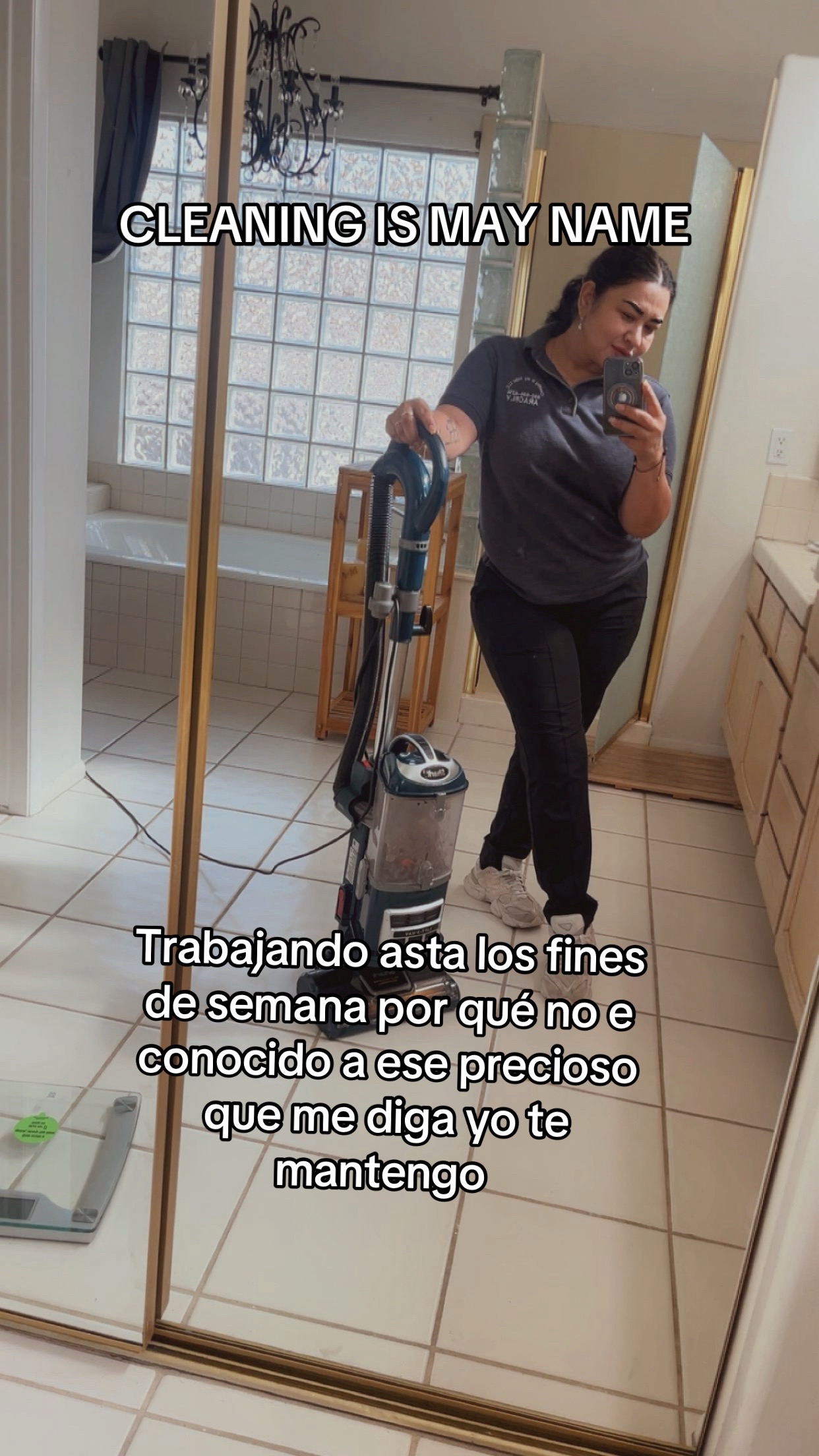 @Aracely cleaning is my name