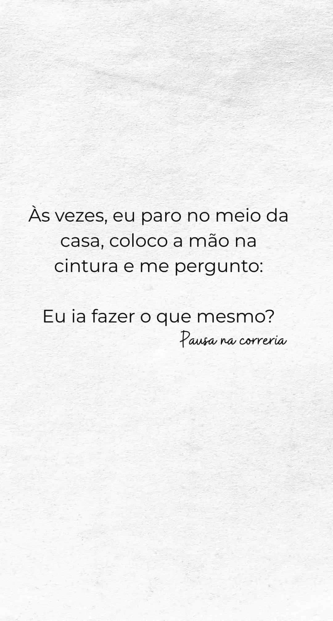 @Uma pausa na correria