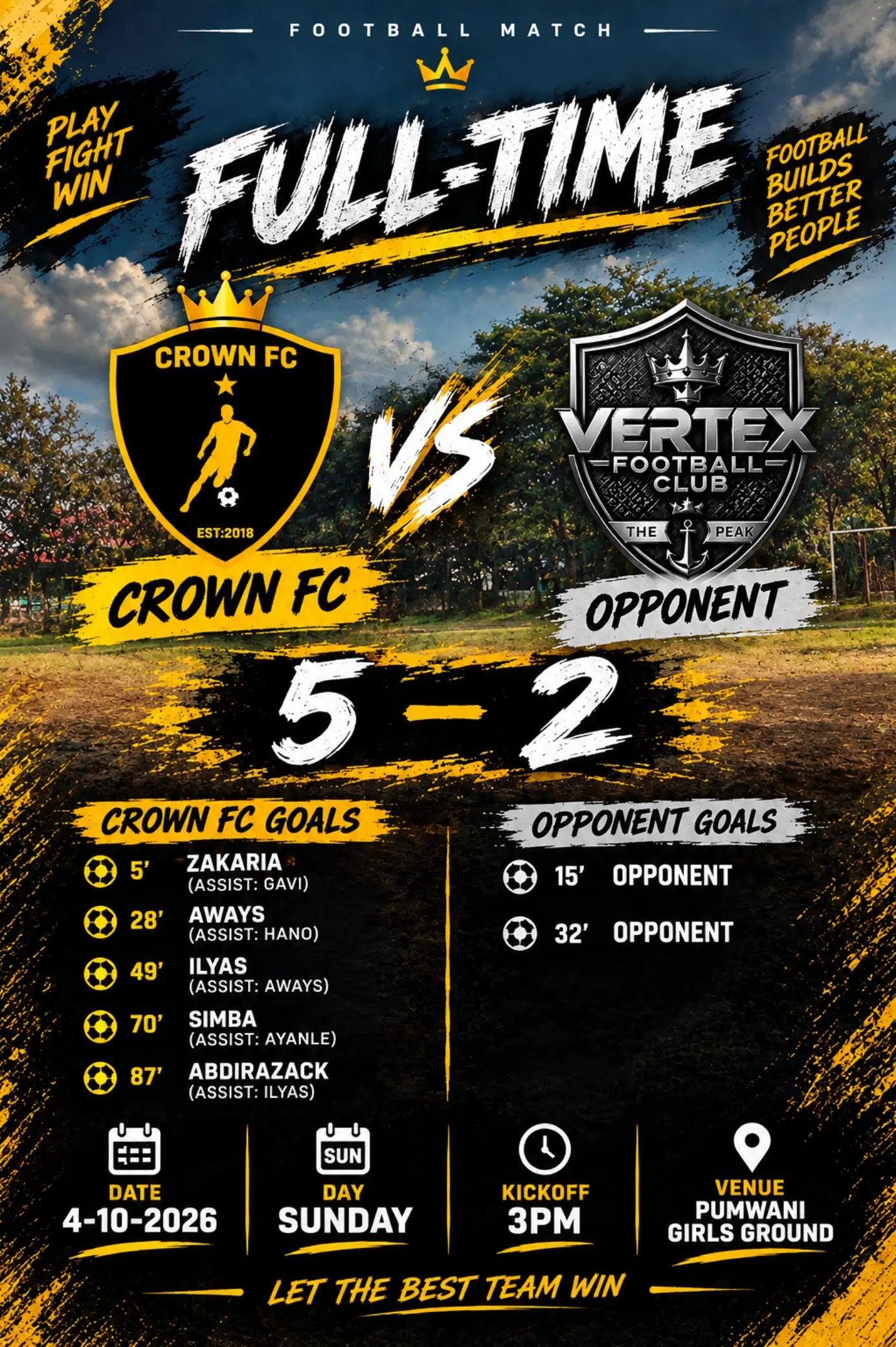 @CROWN FC 💙🤍💛