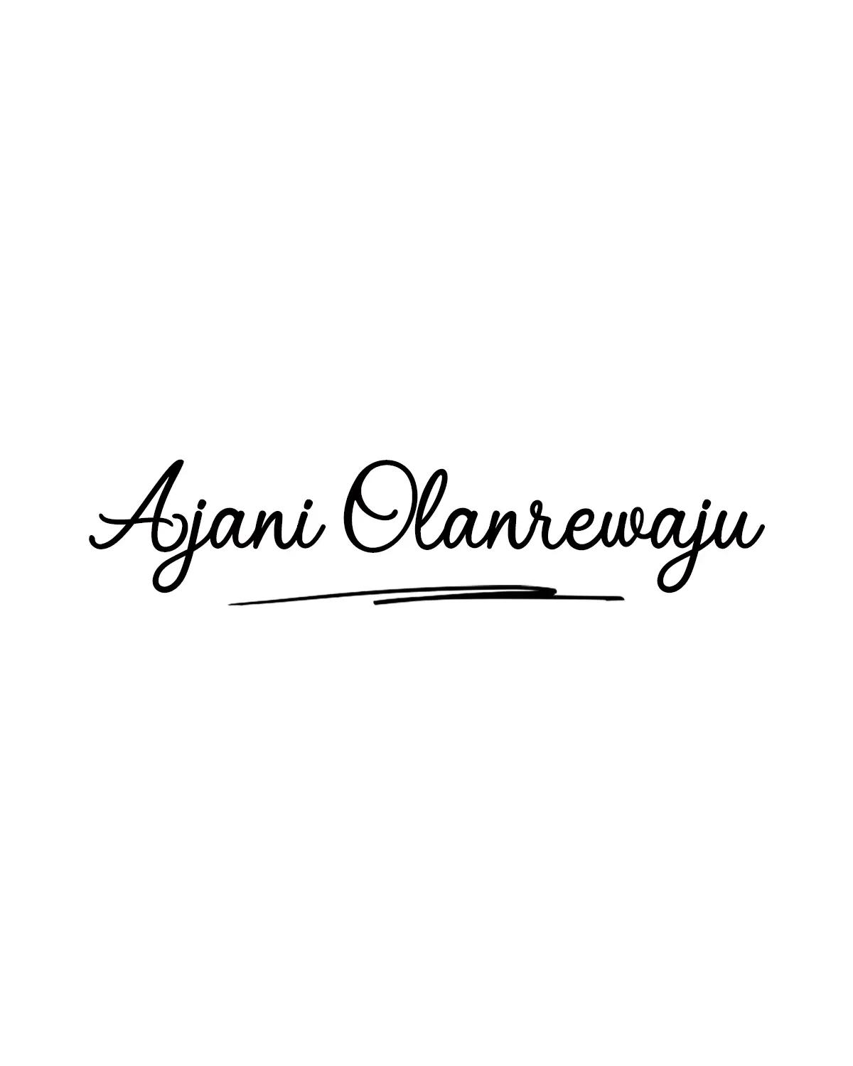 @Ajani Olarenwaju