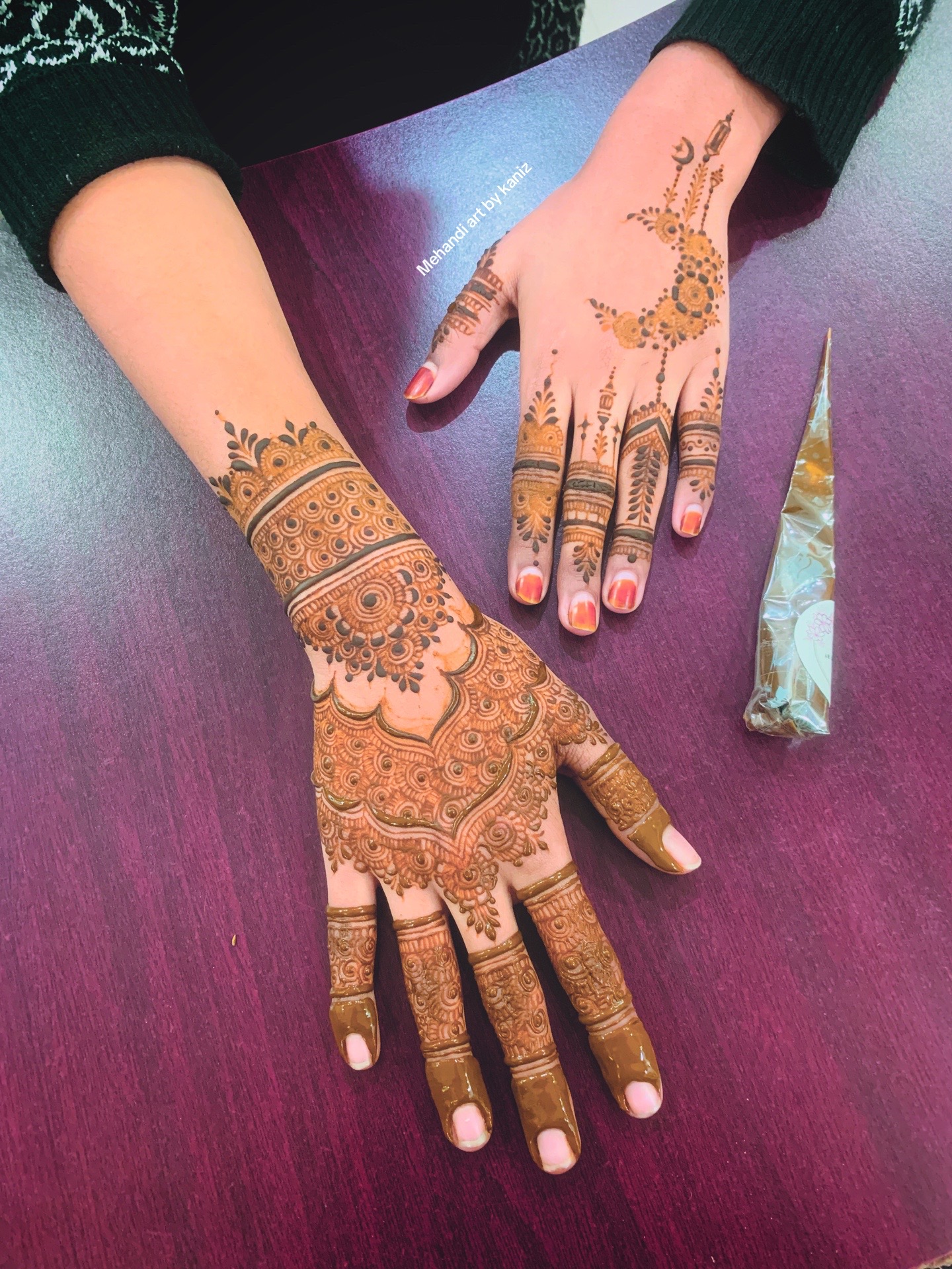 @Mehandi art by kaniz