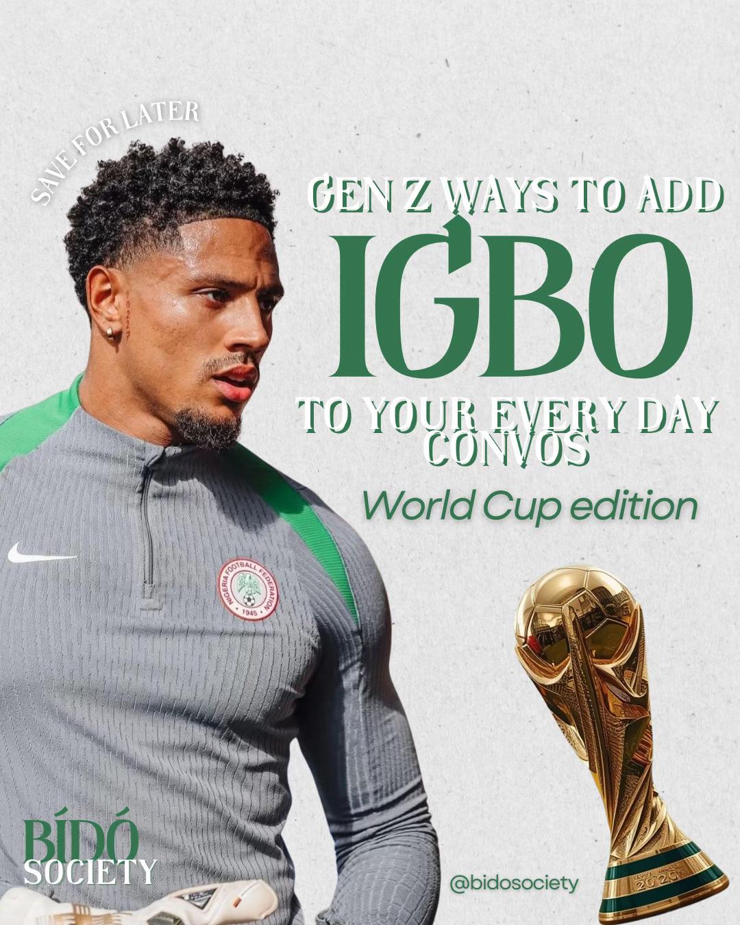 @Bido Ịsụ Igbo