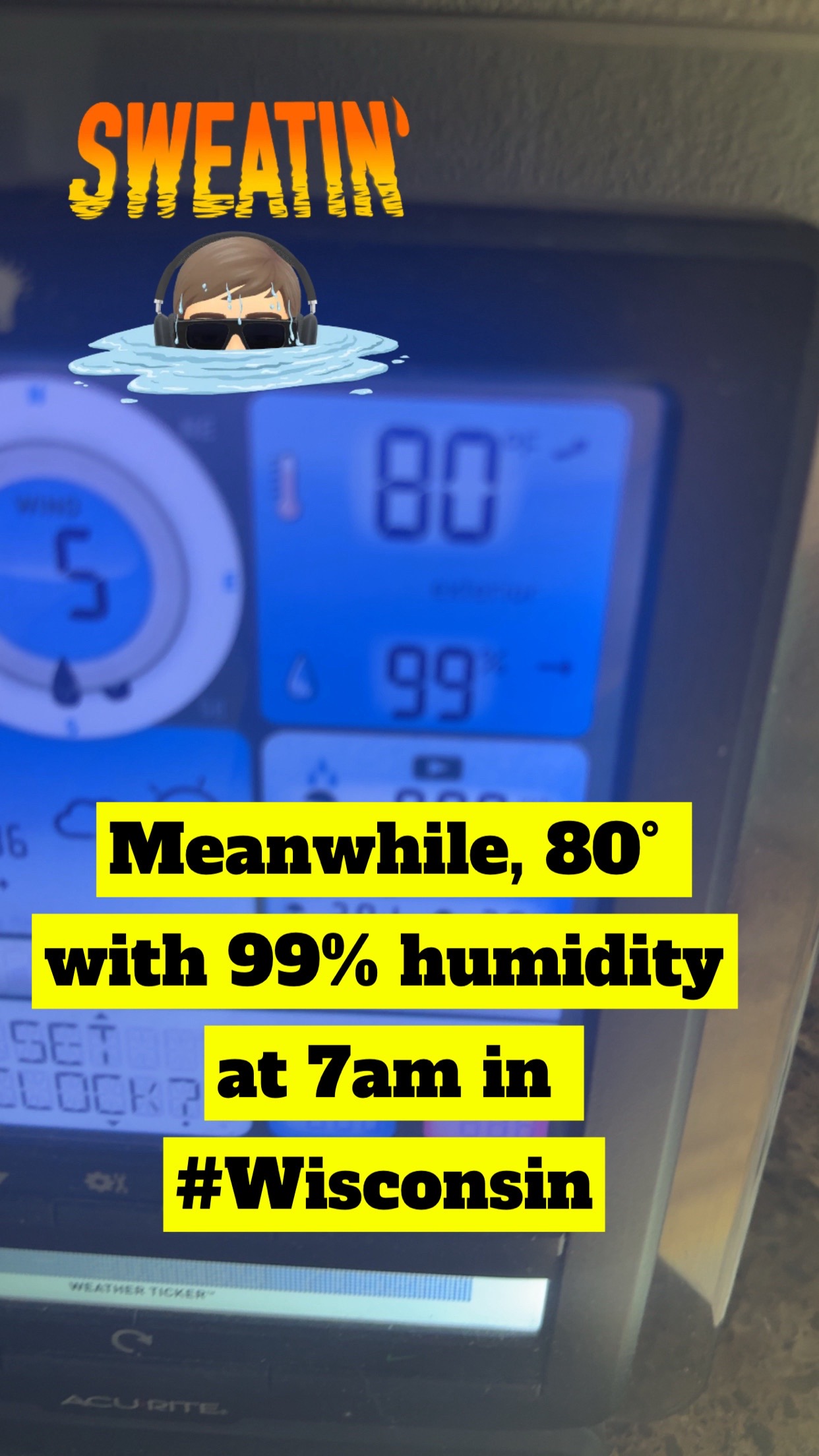 @Meteorologist Chad Weather