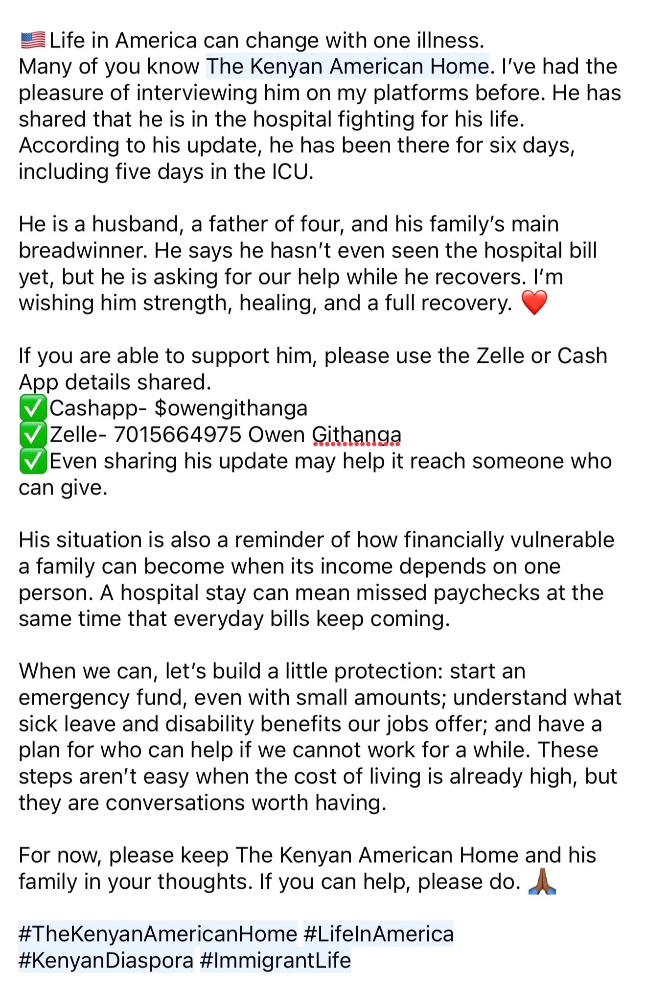 @Lucy Mwangi USA