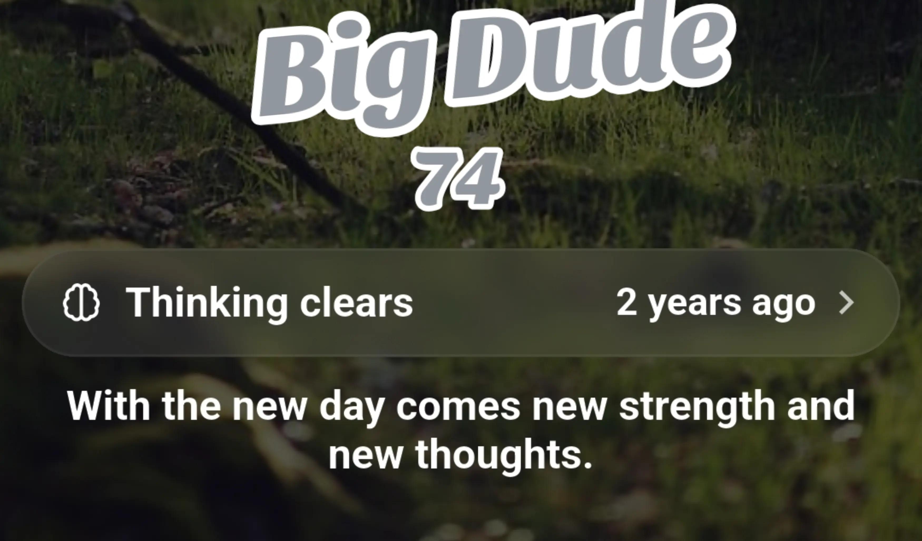 @Big Dude