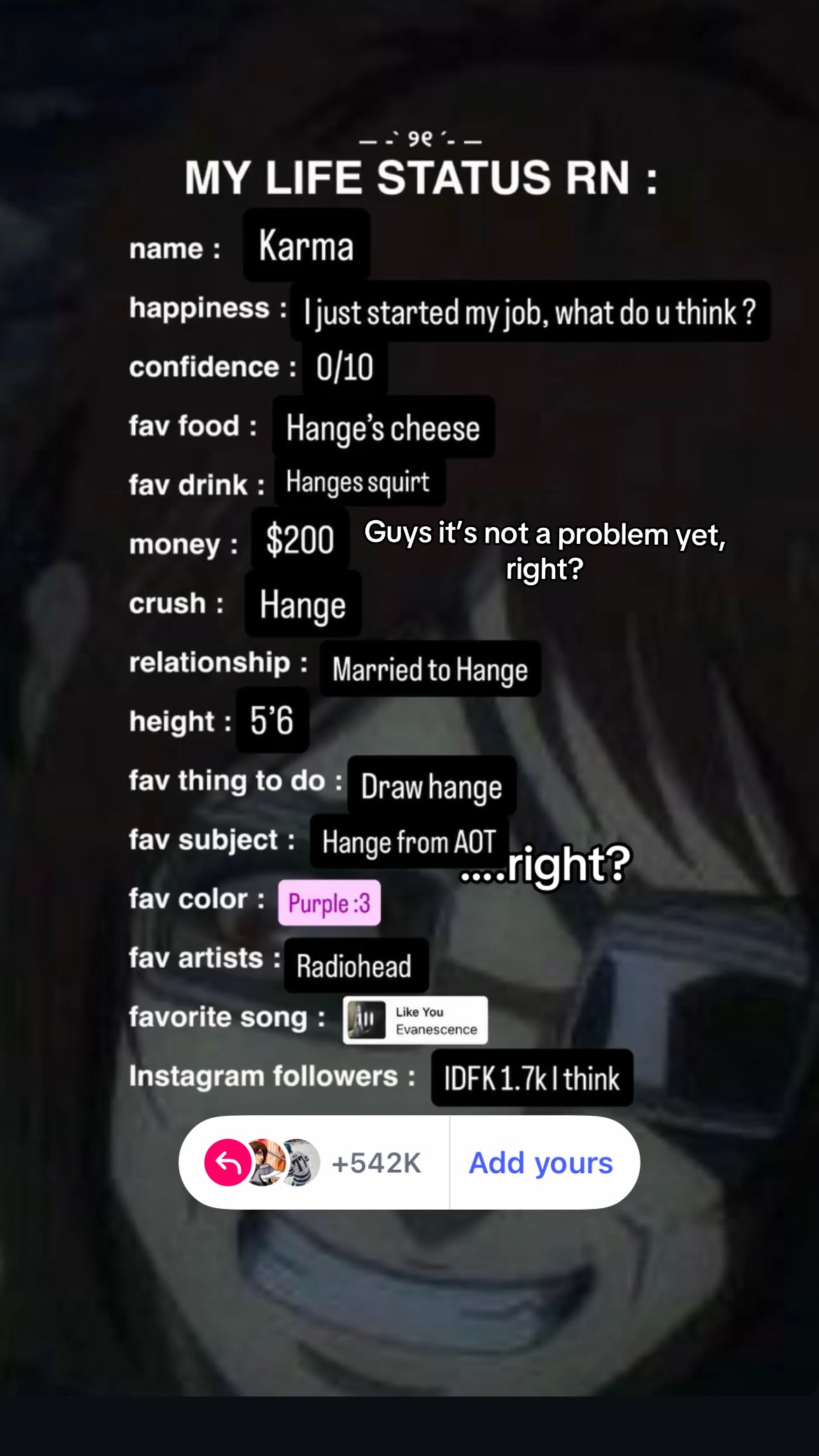@๐ชฌ๐ถ๐๐๐๐(Hange’s #1 wife)