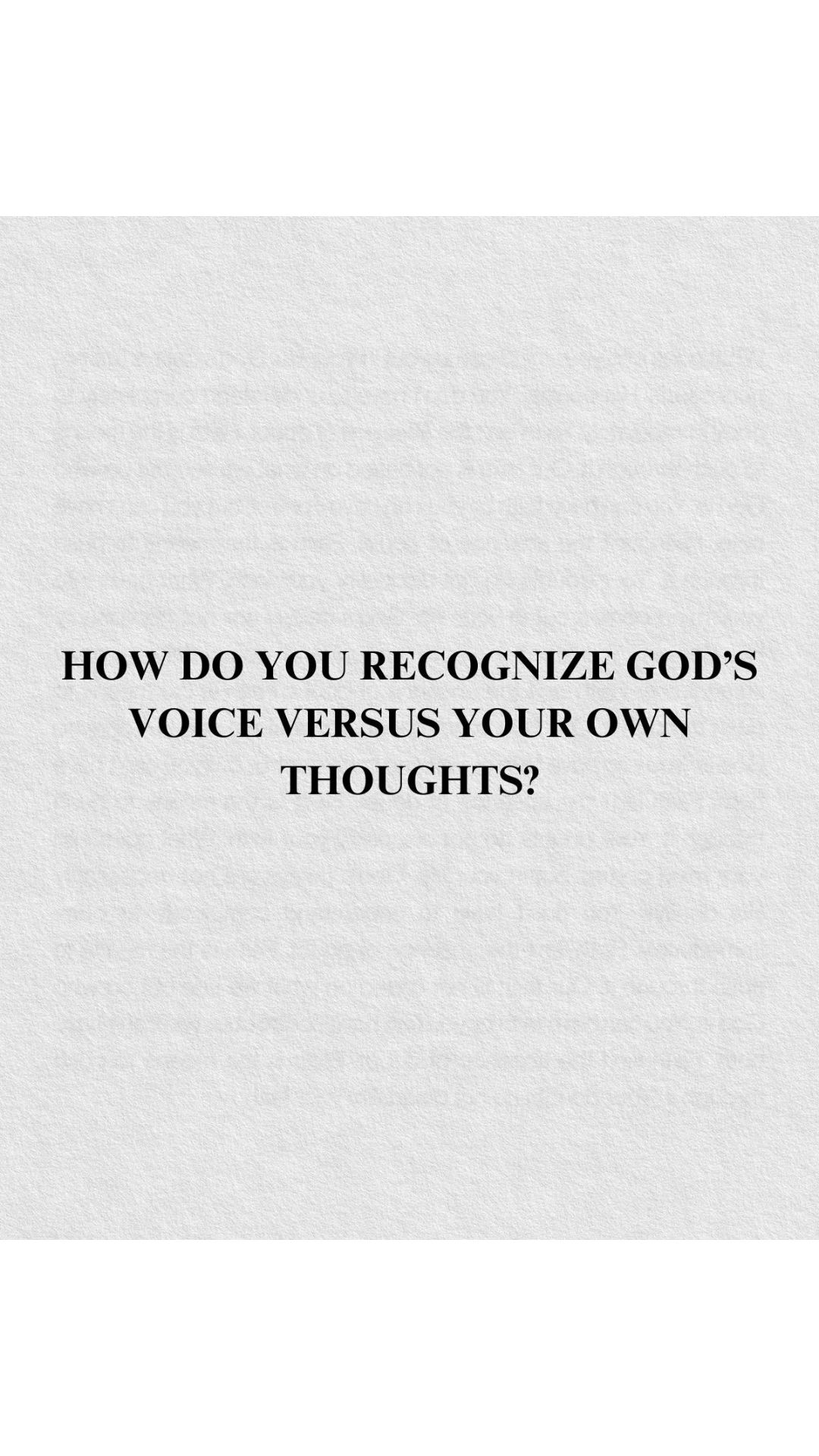 @Craig Groeschel