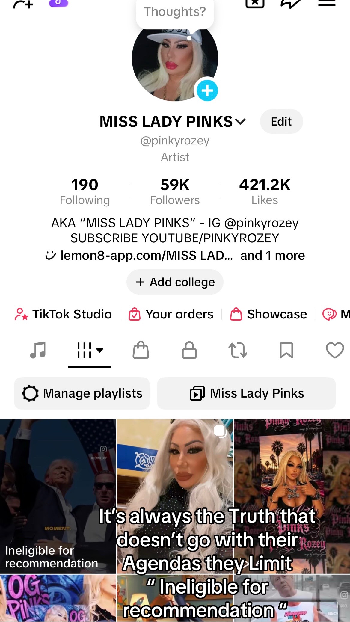 @MISS LADY PINKS