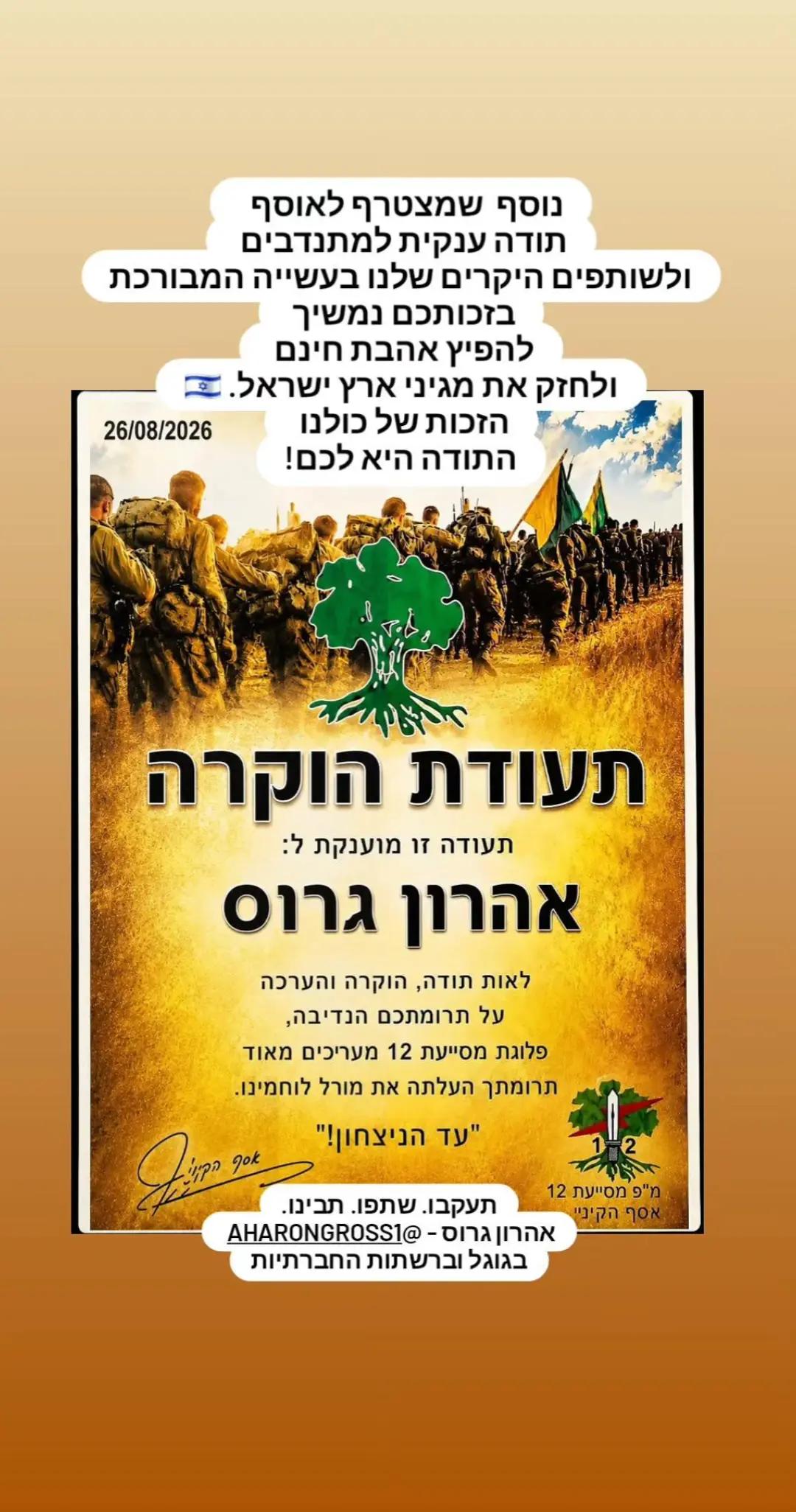 @טיקטוק_אהרון גרוס_חיילים