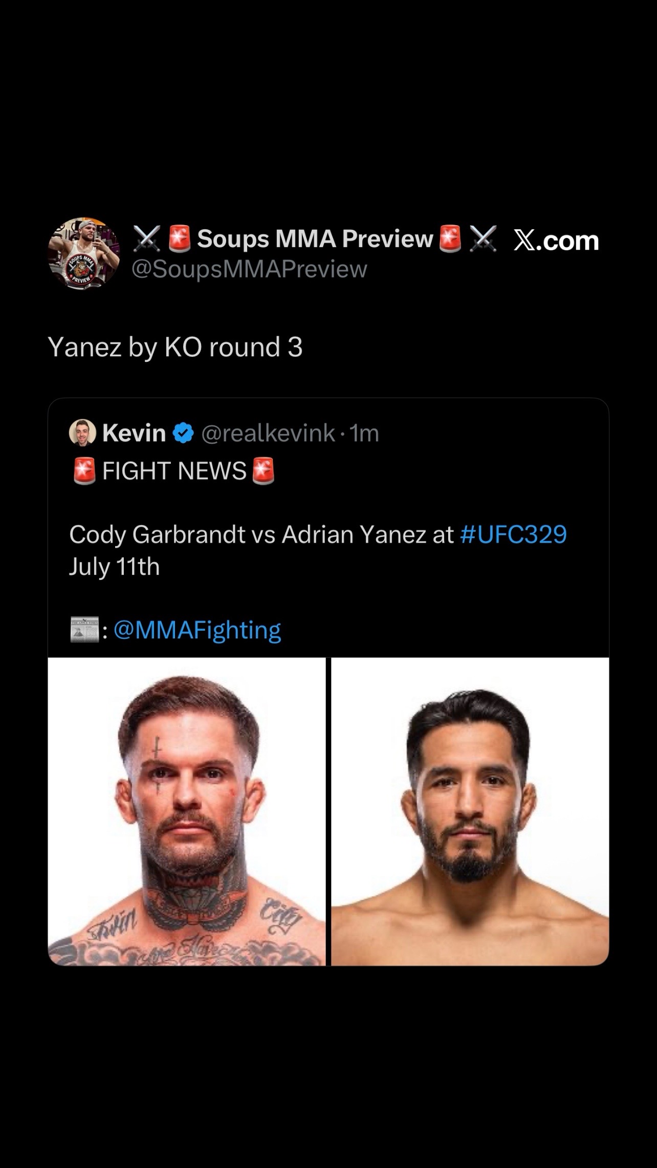 @⚔️ 🚨Soups MMA Preview 🚨⚔️