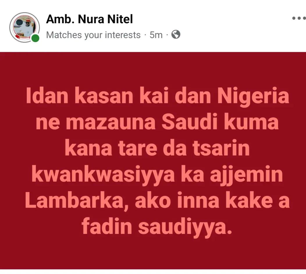 @Amb. Nura_Nitel