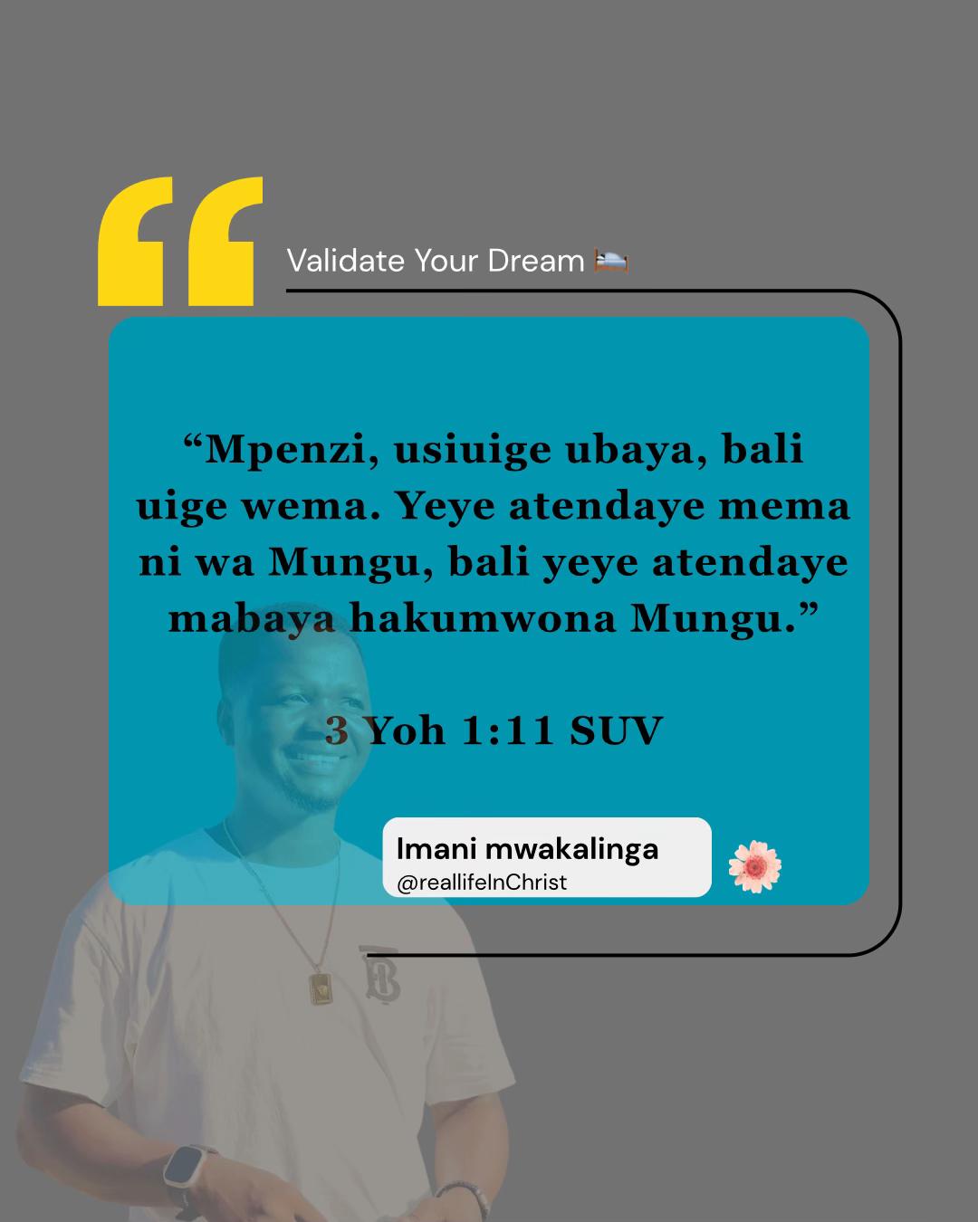@Imani Mwakalinga