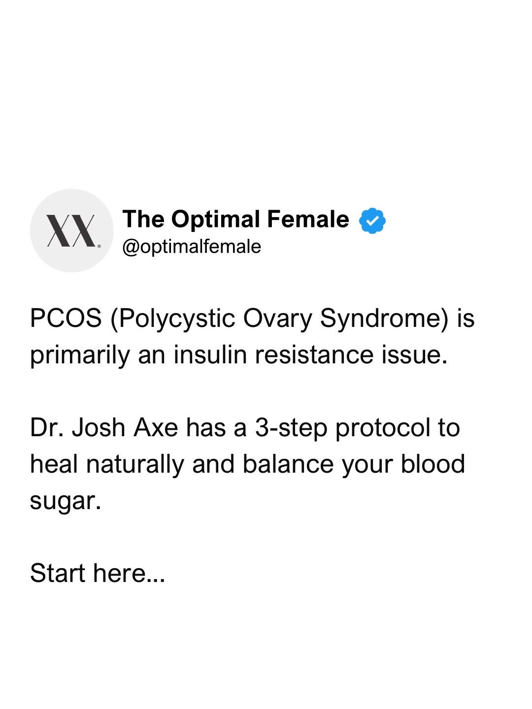 @The Optimal Female