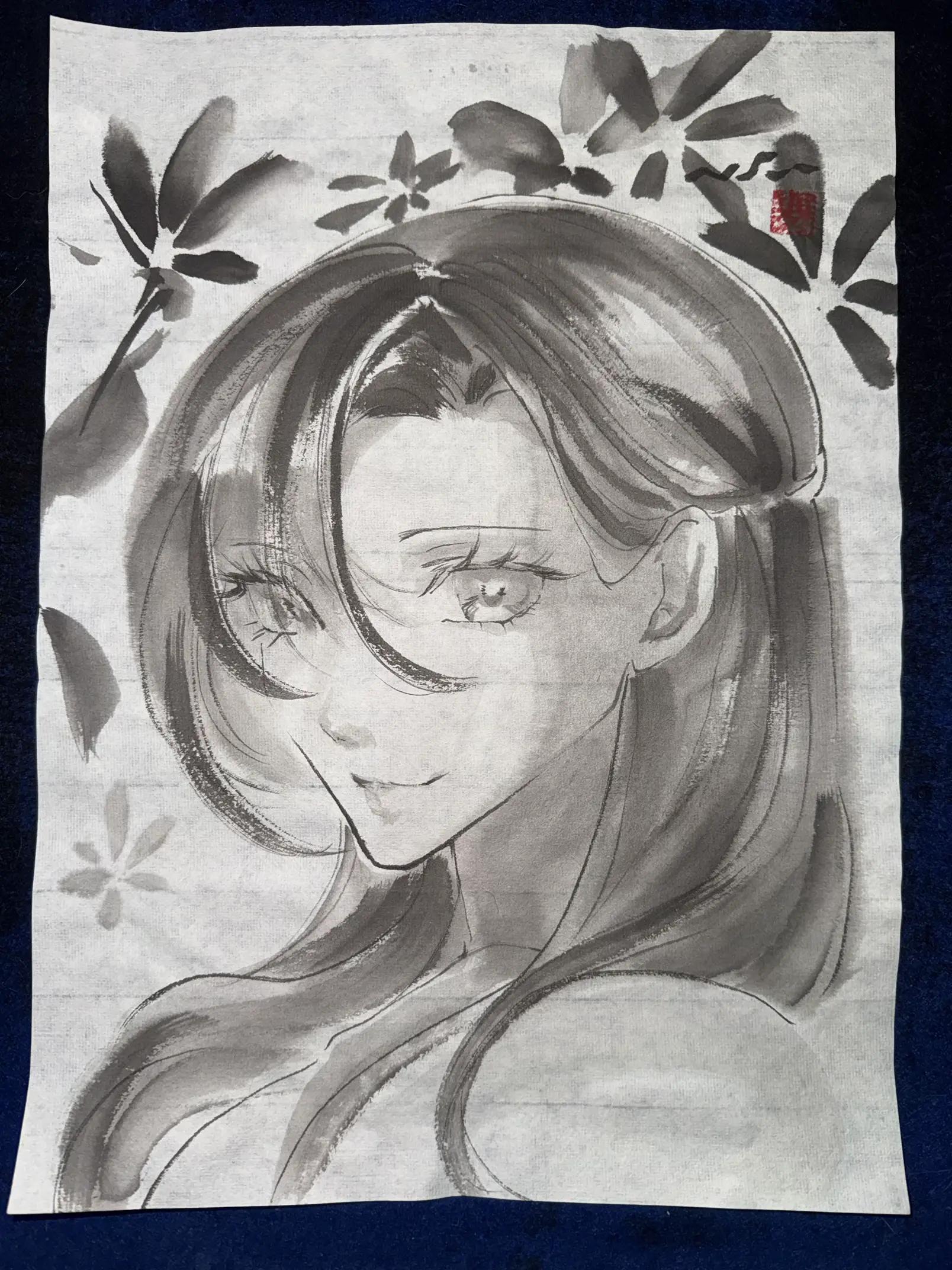 @まさい【うーちゃんちの墨絵画家】