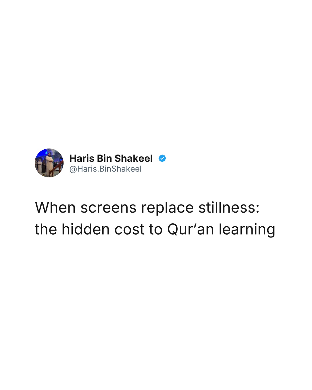 @Haris Bin Shakeel