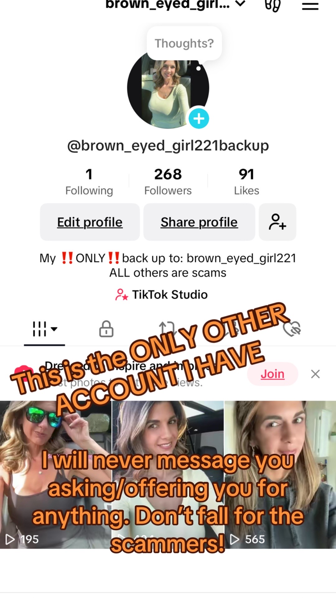 This is my only back up | brown_eyed_girl221 (@brown_eyed_girl221)