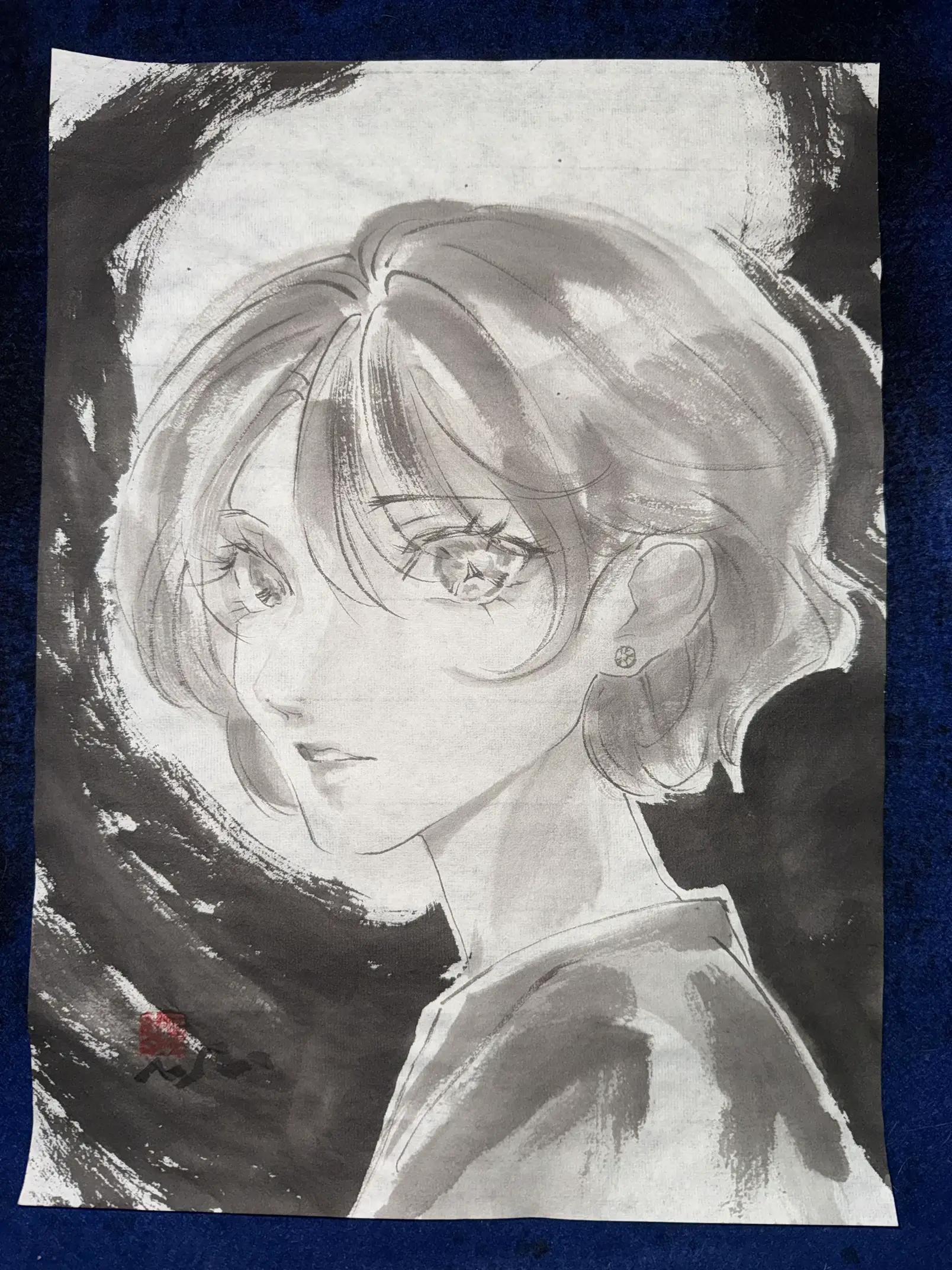@まさい【うーちゃんちの墨絵画家】