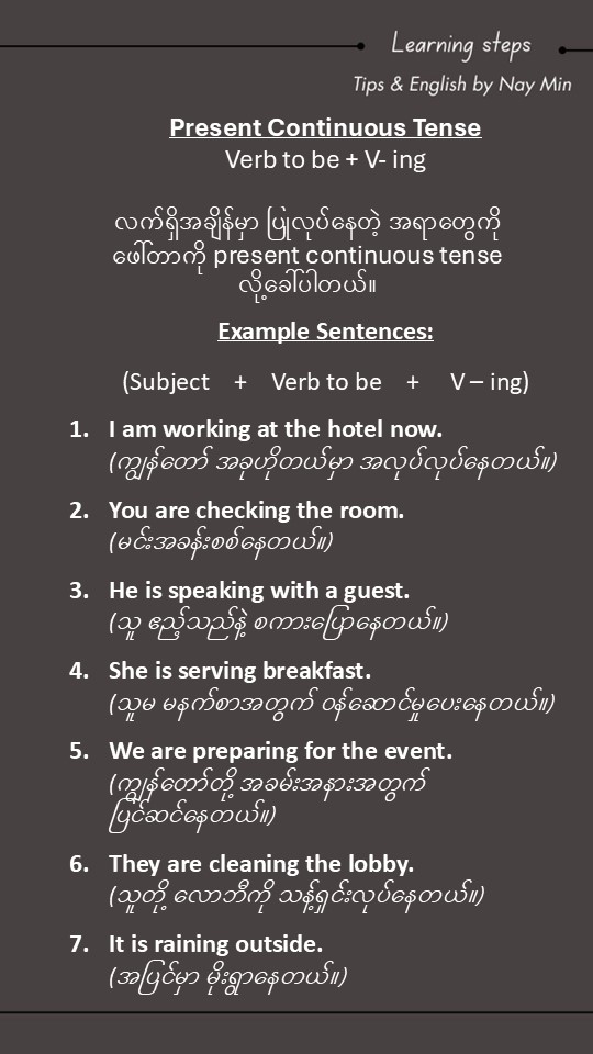 @Online English by Nay Min Aung