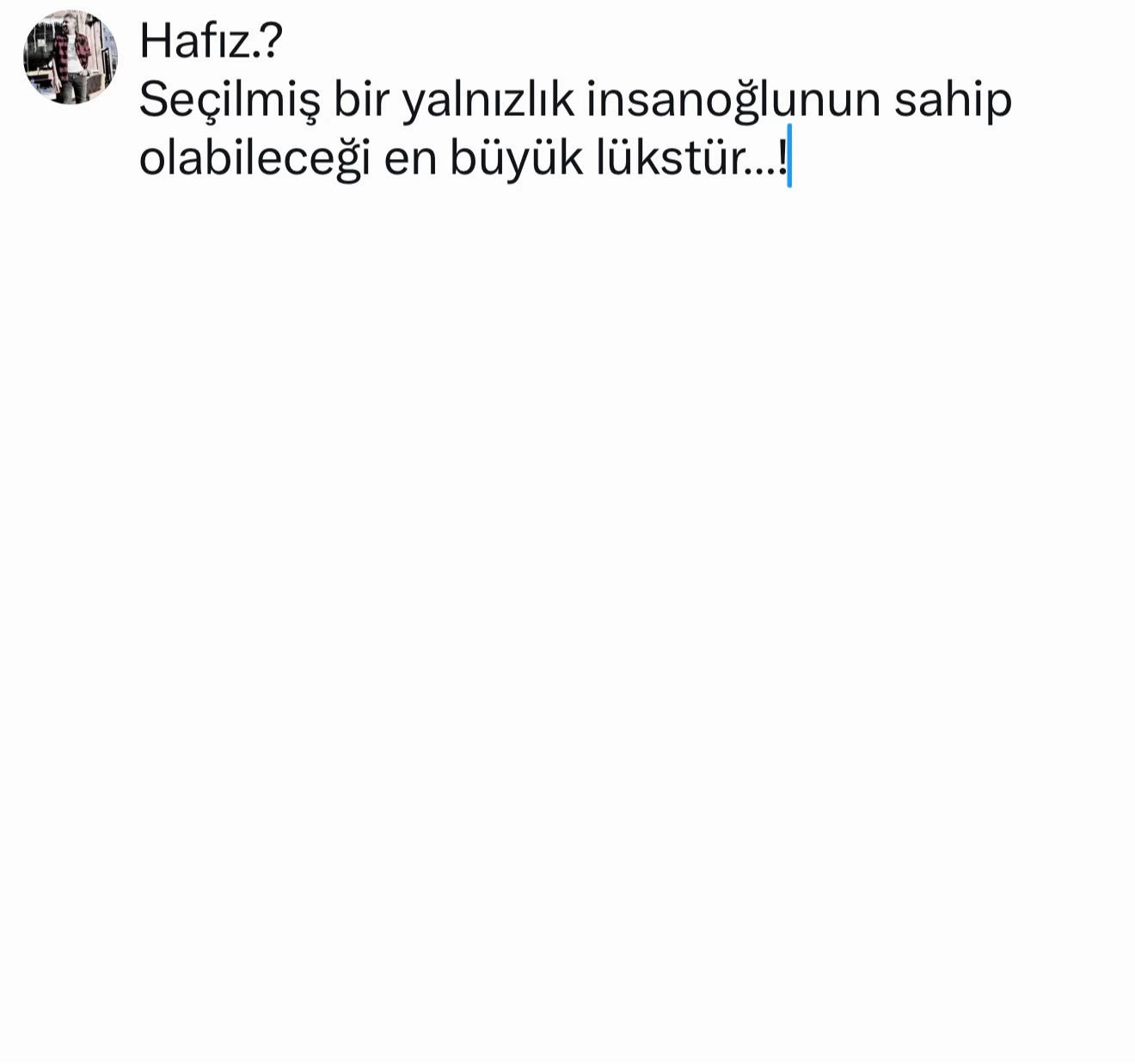 @Kalabalık yalnız